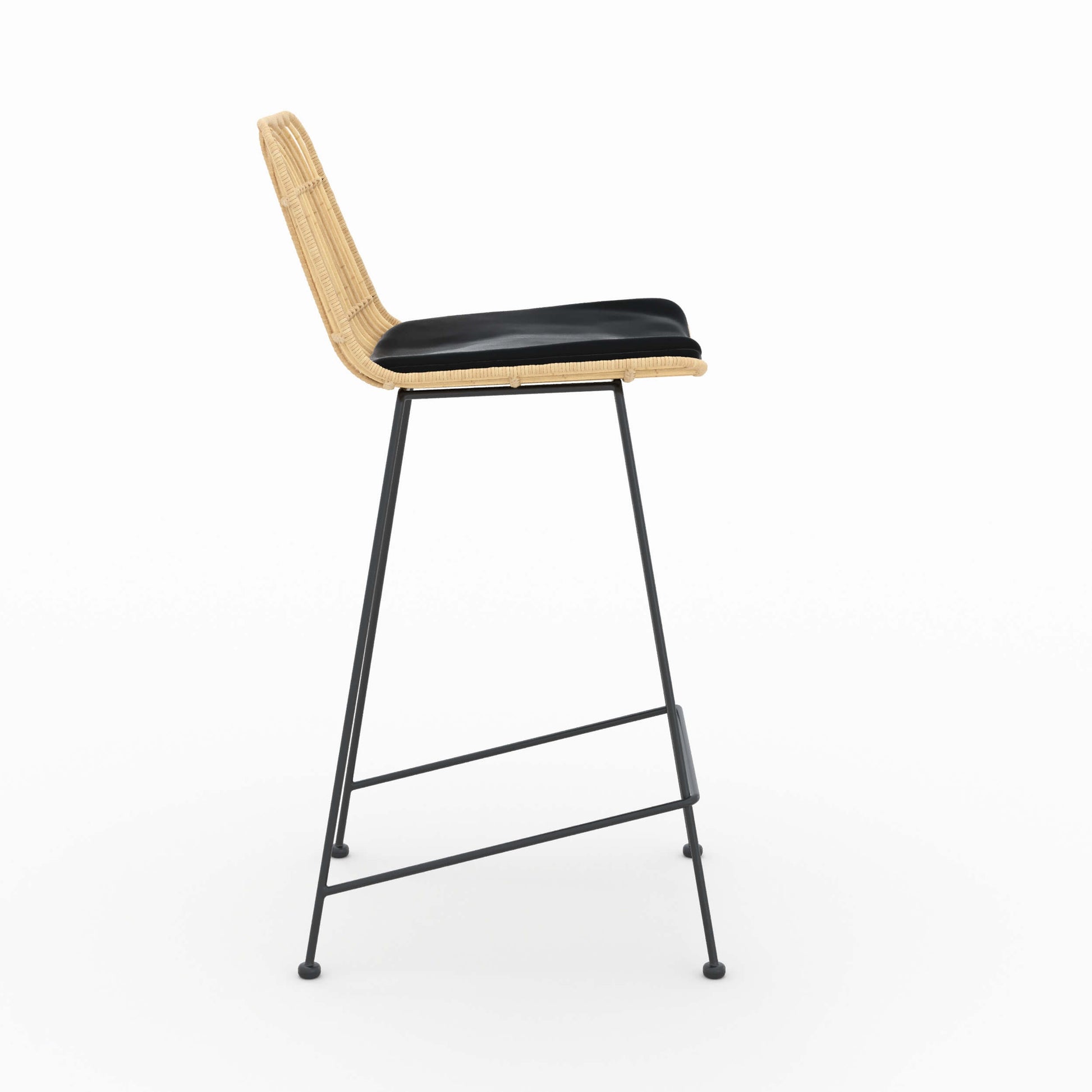 chaise de bar goa lot de 2 rotin