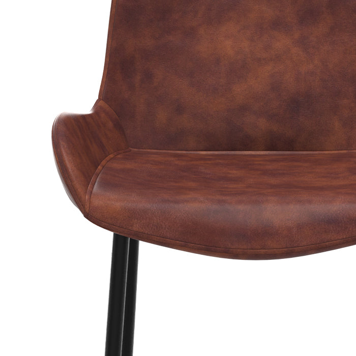 chaise de bar pirata en cuir synthetique 65 cm