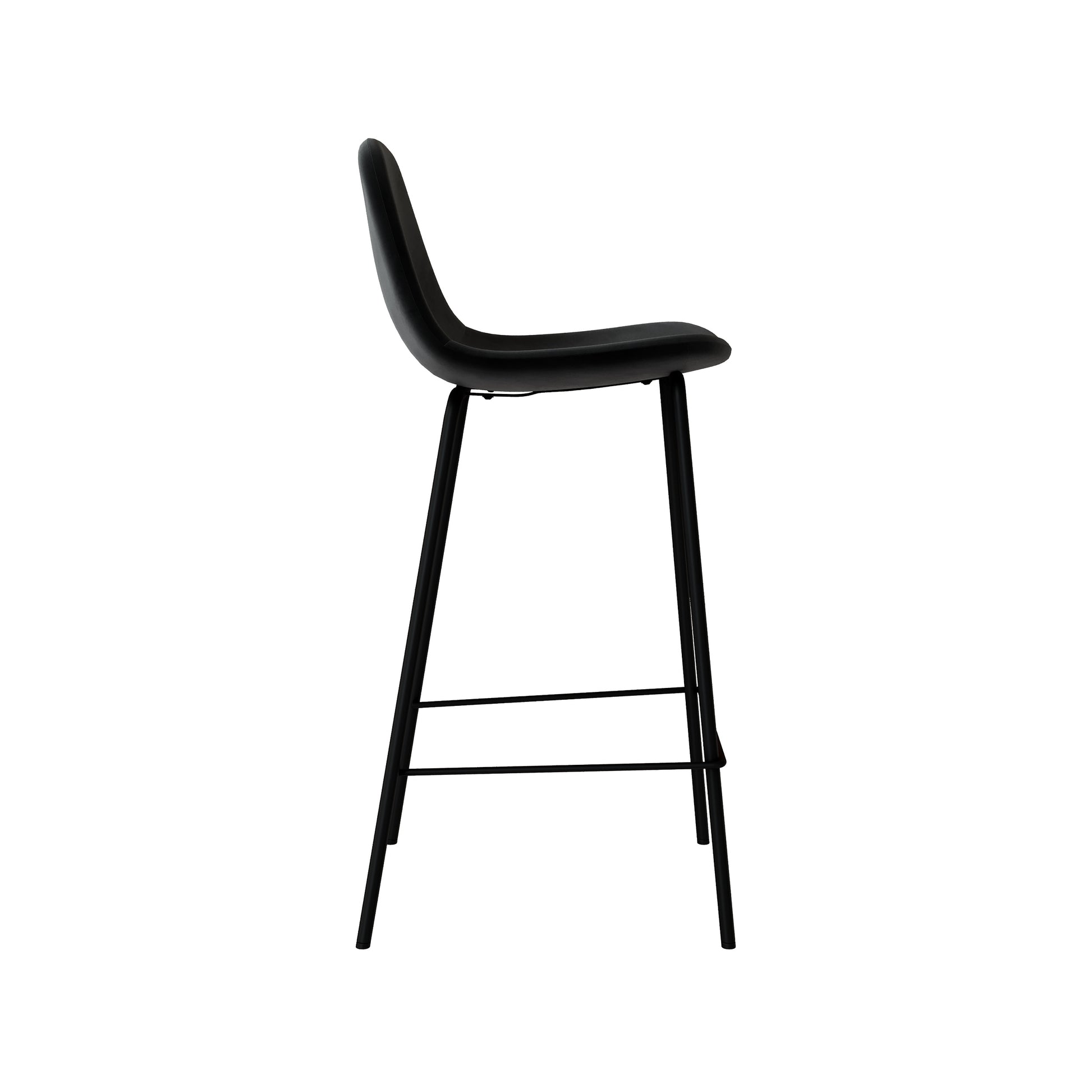 chaise de bar velours noir