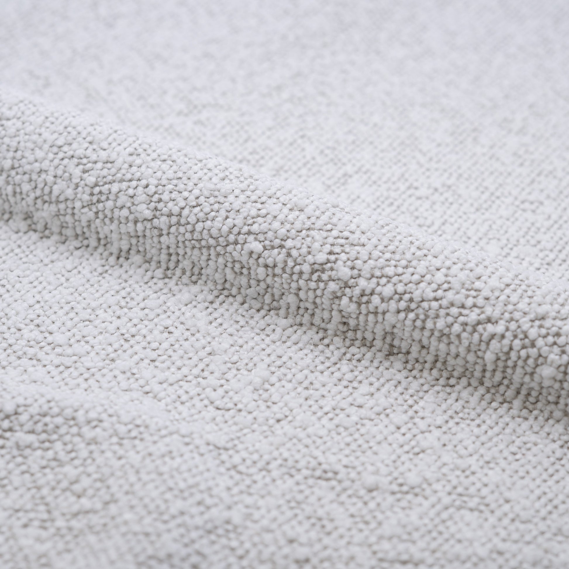 chaise de bureau en tissu boucle blanc pivotant pied metal