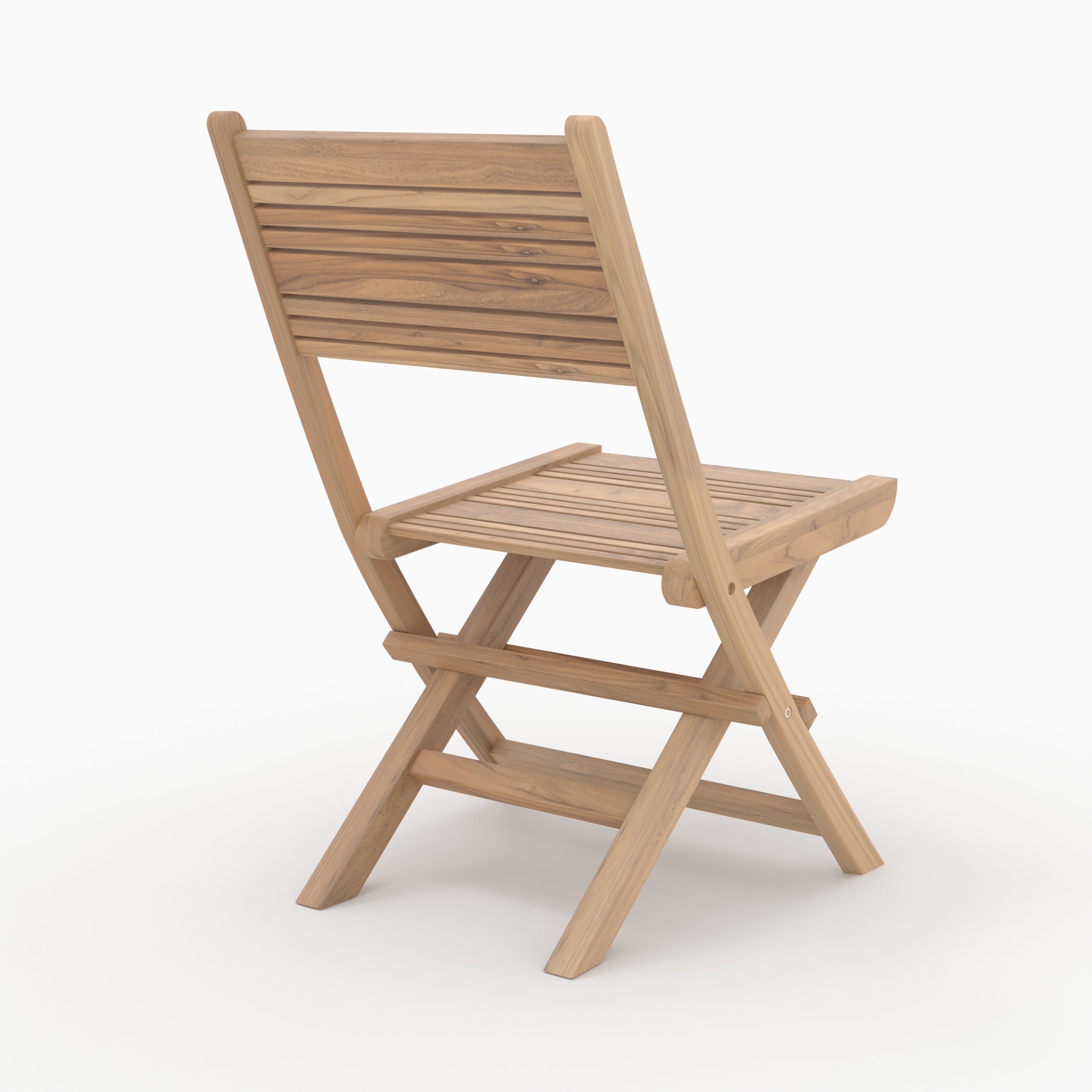chaise de jardin bois de teck nido lot de 2