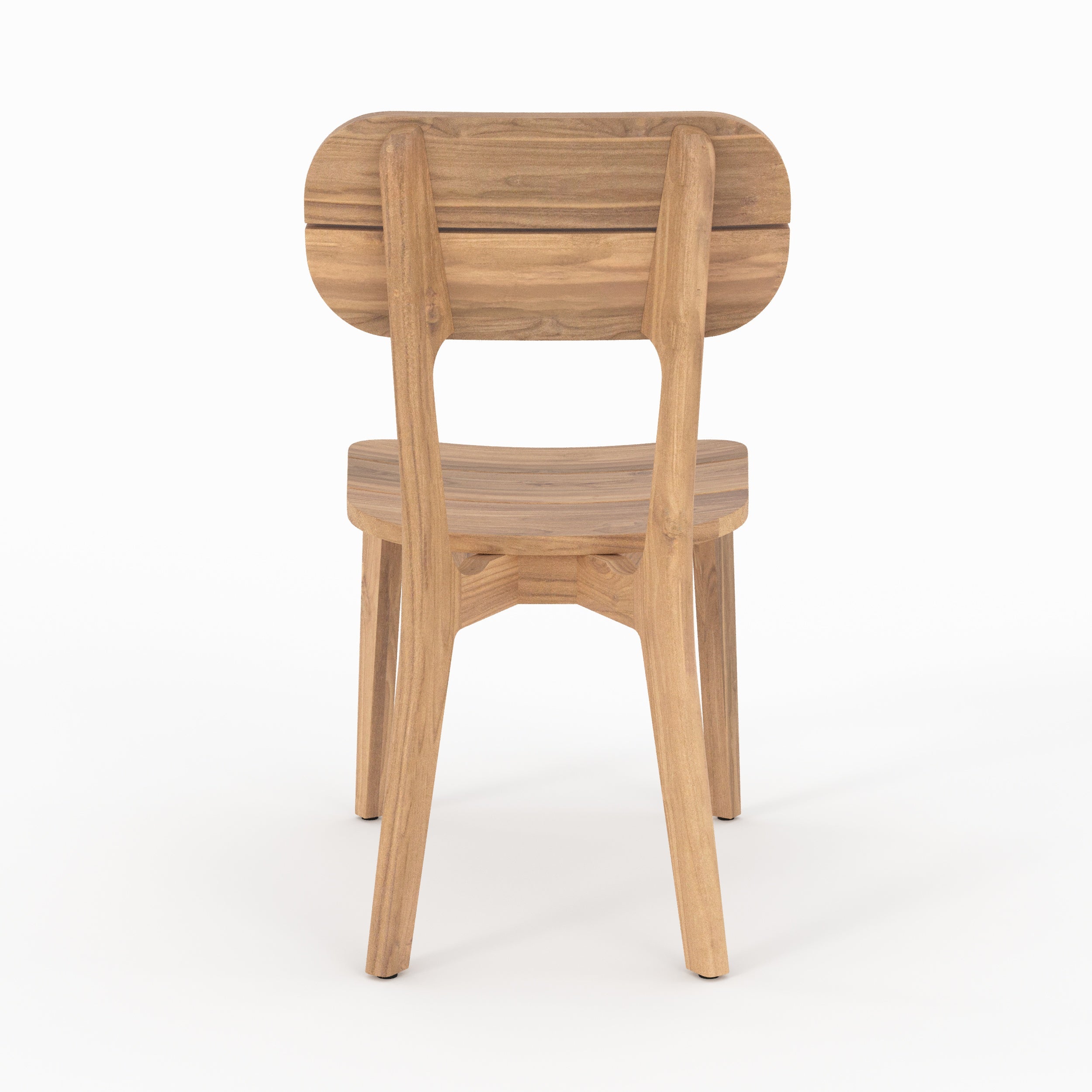 chaise de jardin bois de teck recycle azia lot de 2