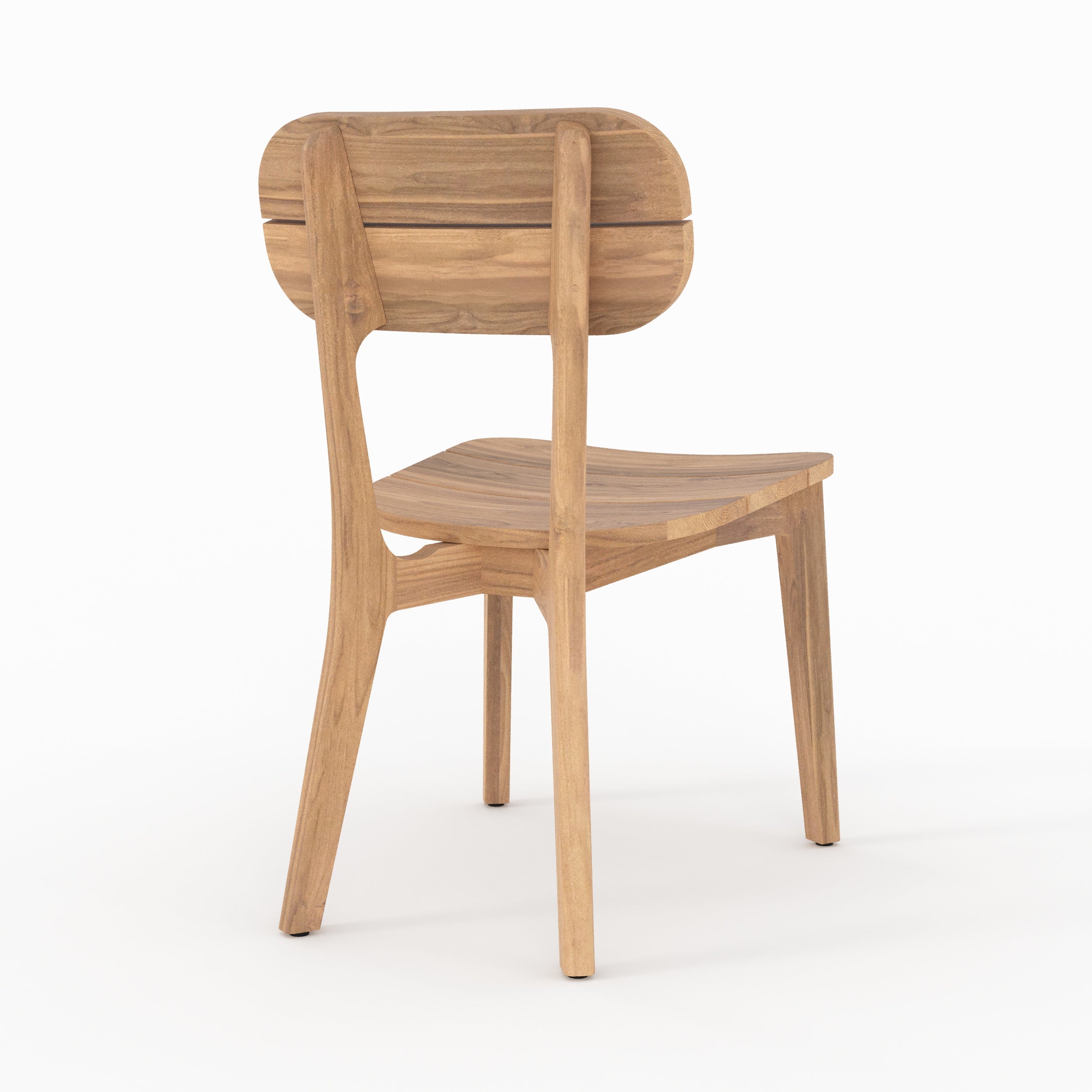 chaise de jardin en bois de teck recycle azia lot de 2