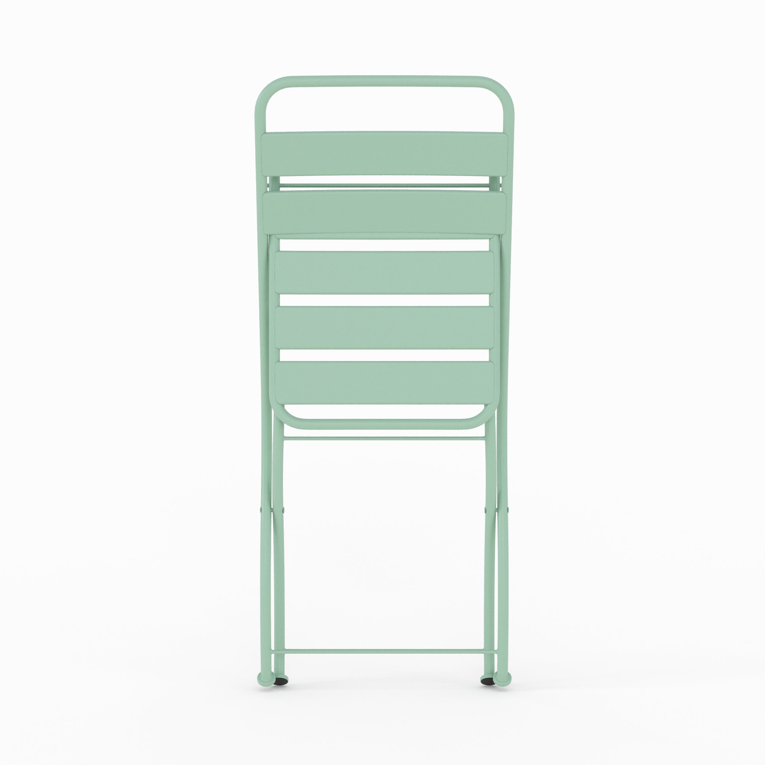 chaise de jardin pliante yumi metal vert lot de 2