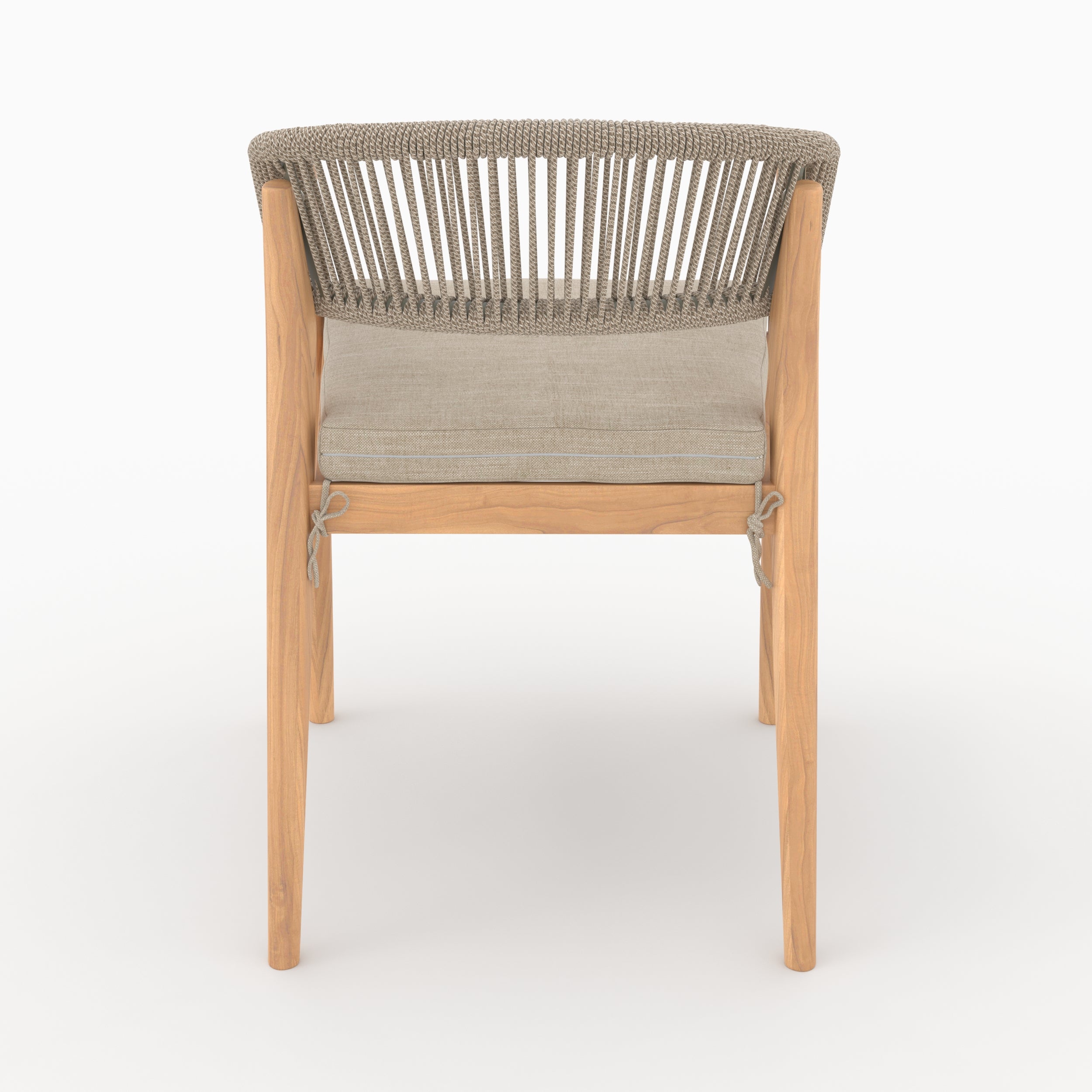 chaise de jardin tissu beige izia et bois fond beige