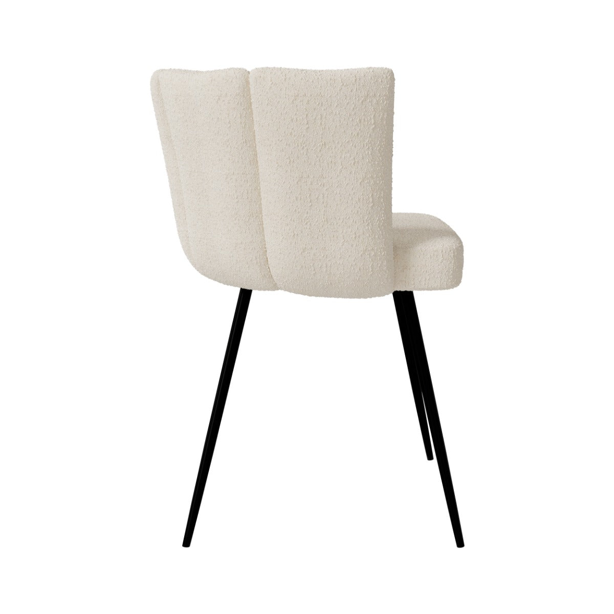 chaise en tissu boucle beige cosette