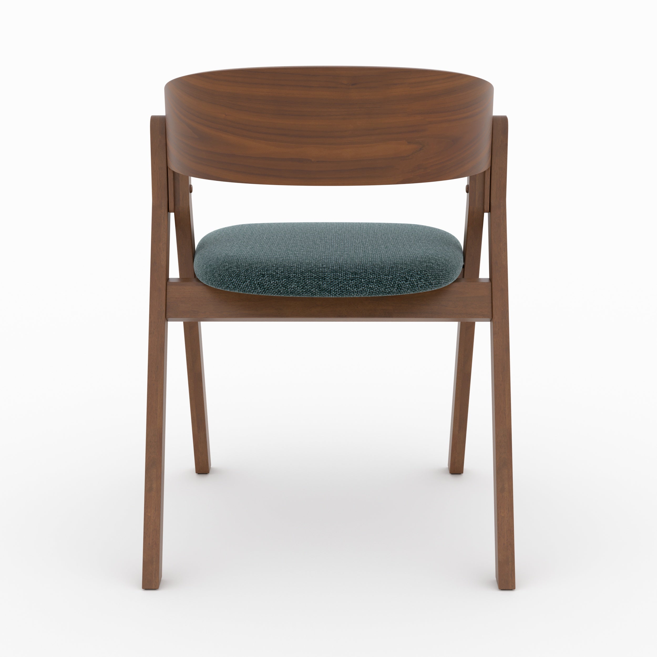 chaise heloise en bois d hevea tissu vert