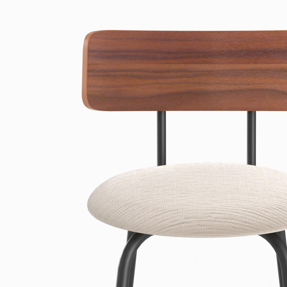 chaise ilot central alize lot 2 tissu beige 64cm