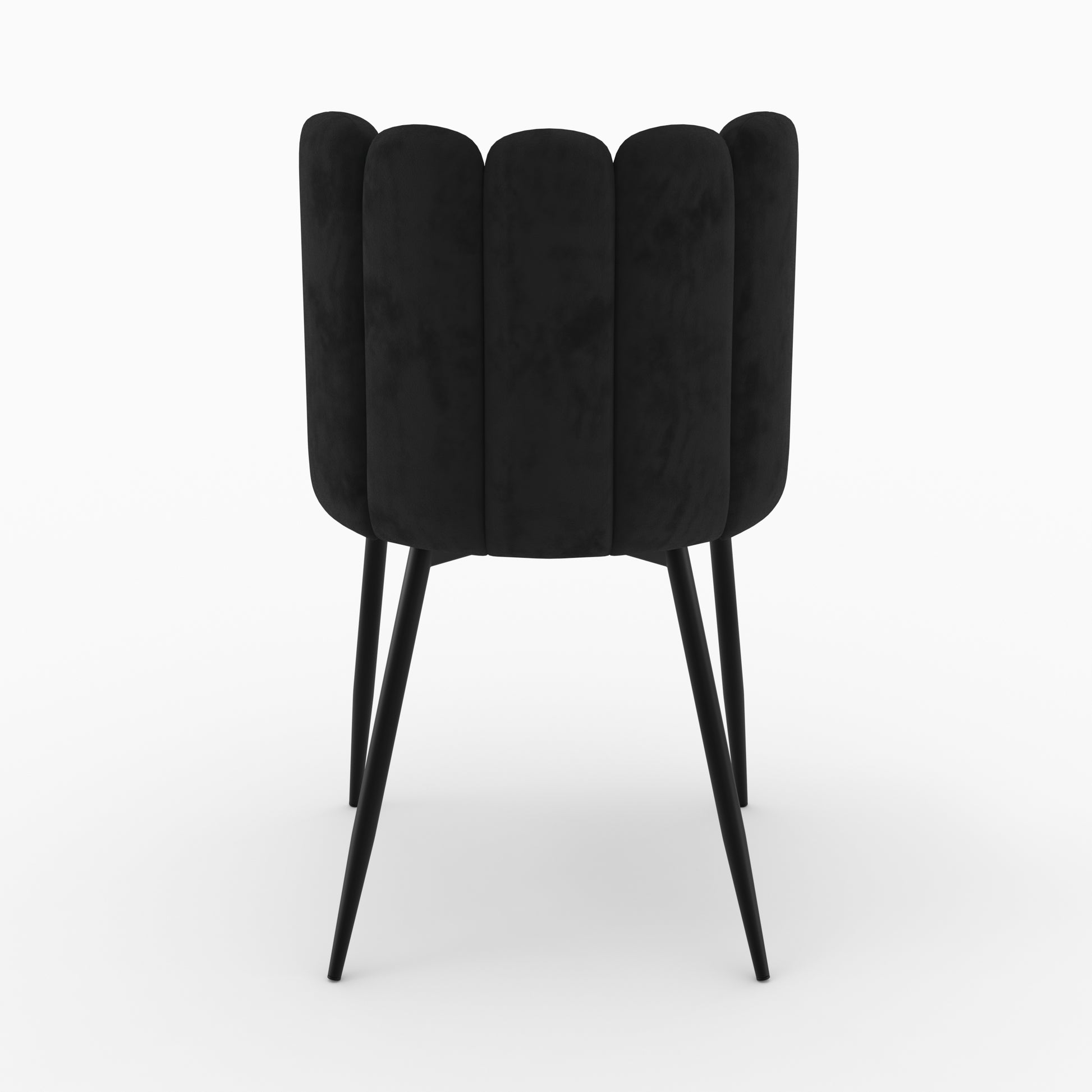 chaise rosy velours noir a l unite