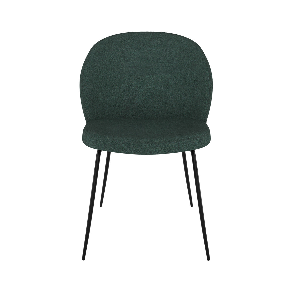 chaise scandinave verte groom en tissu vert