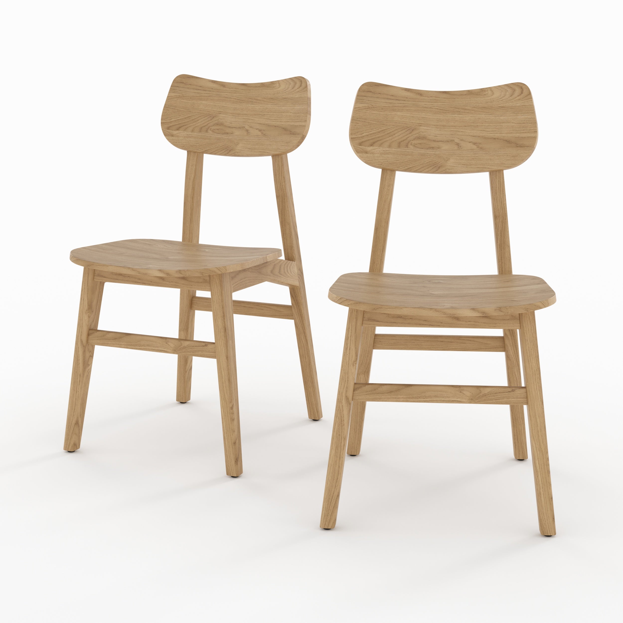 chaises en bois massif de mindi kawi lot de 2