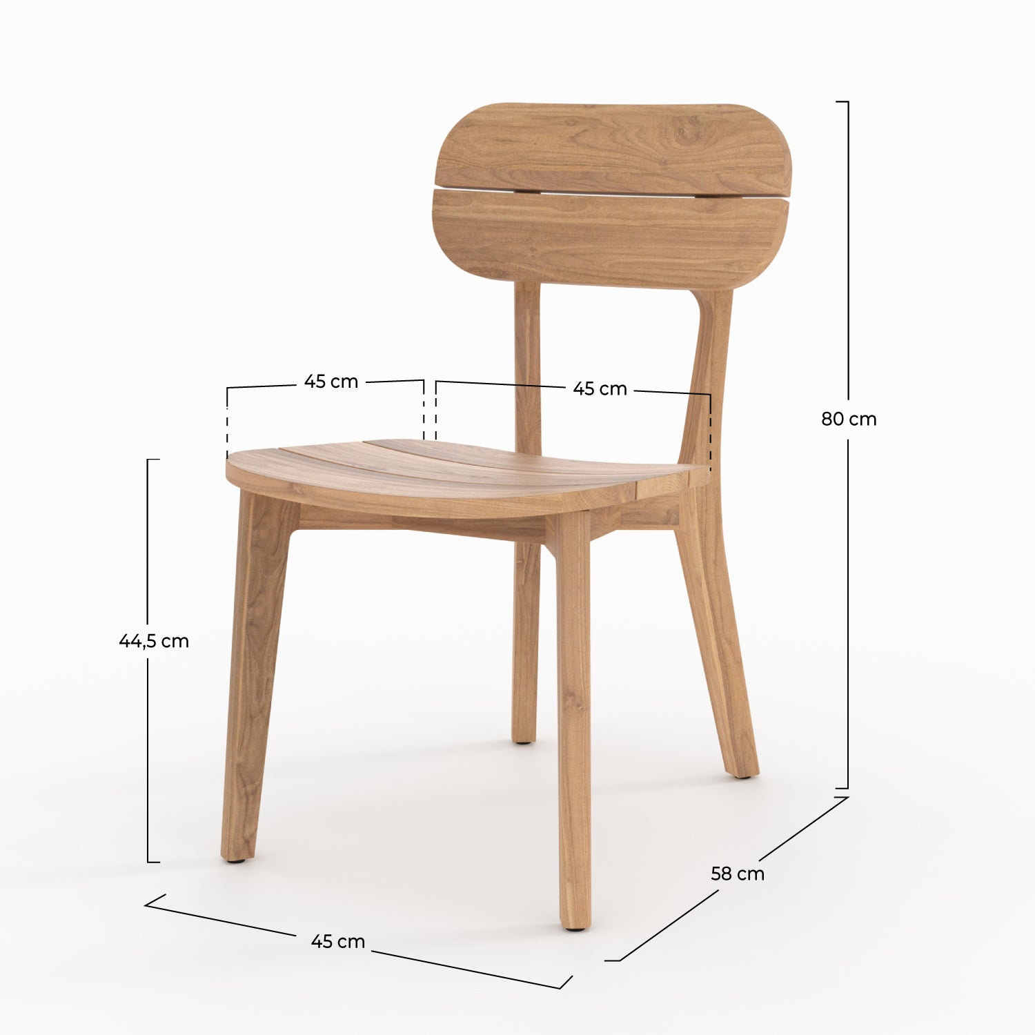 chaises exterieur de jardin lot de 2 azia