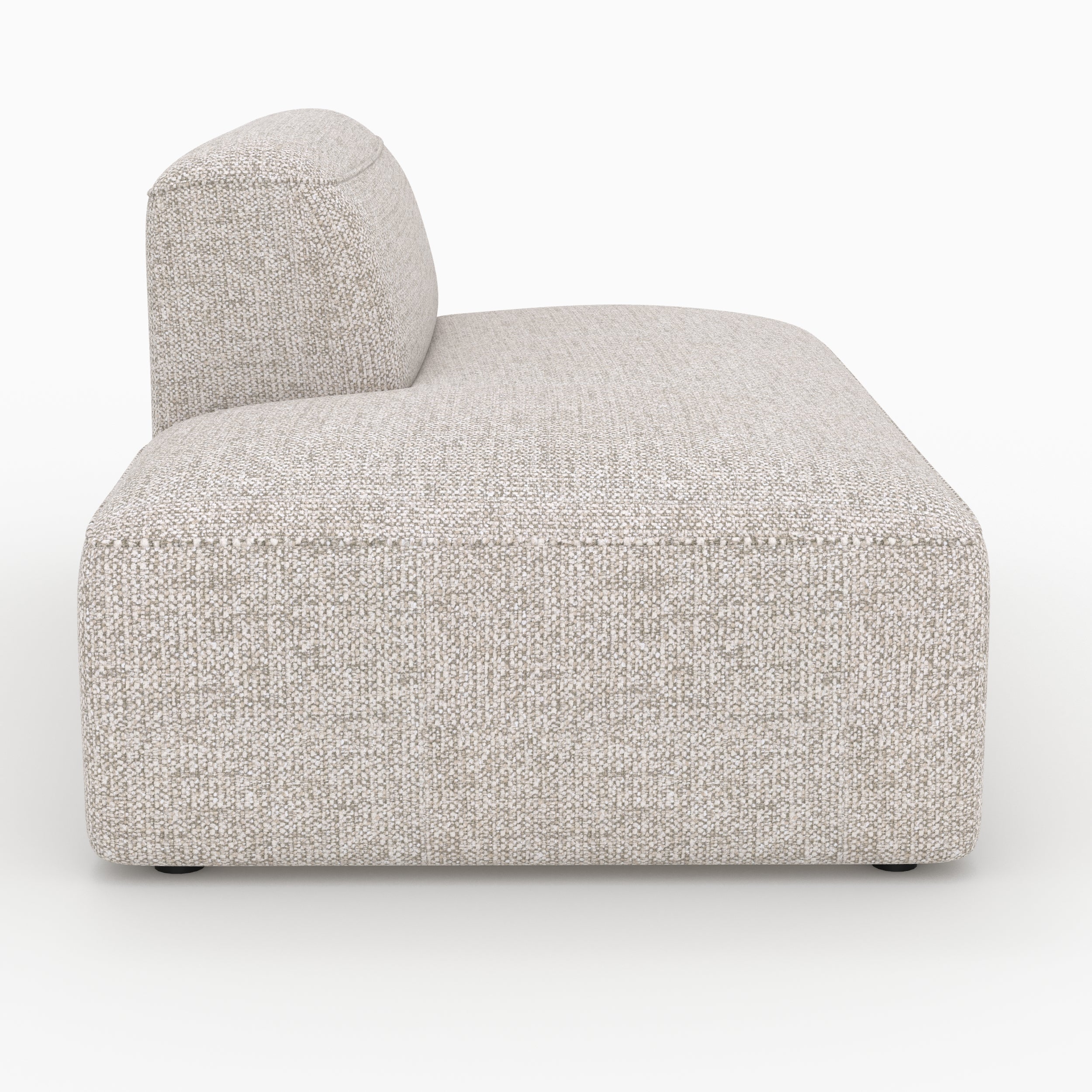 Meridianen Rückenlehne rechts Hestia für modulare Sofas aus beigem Stoff