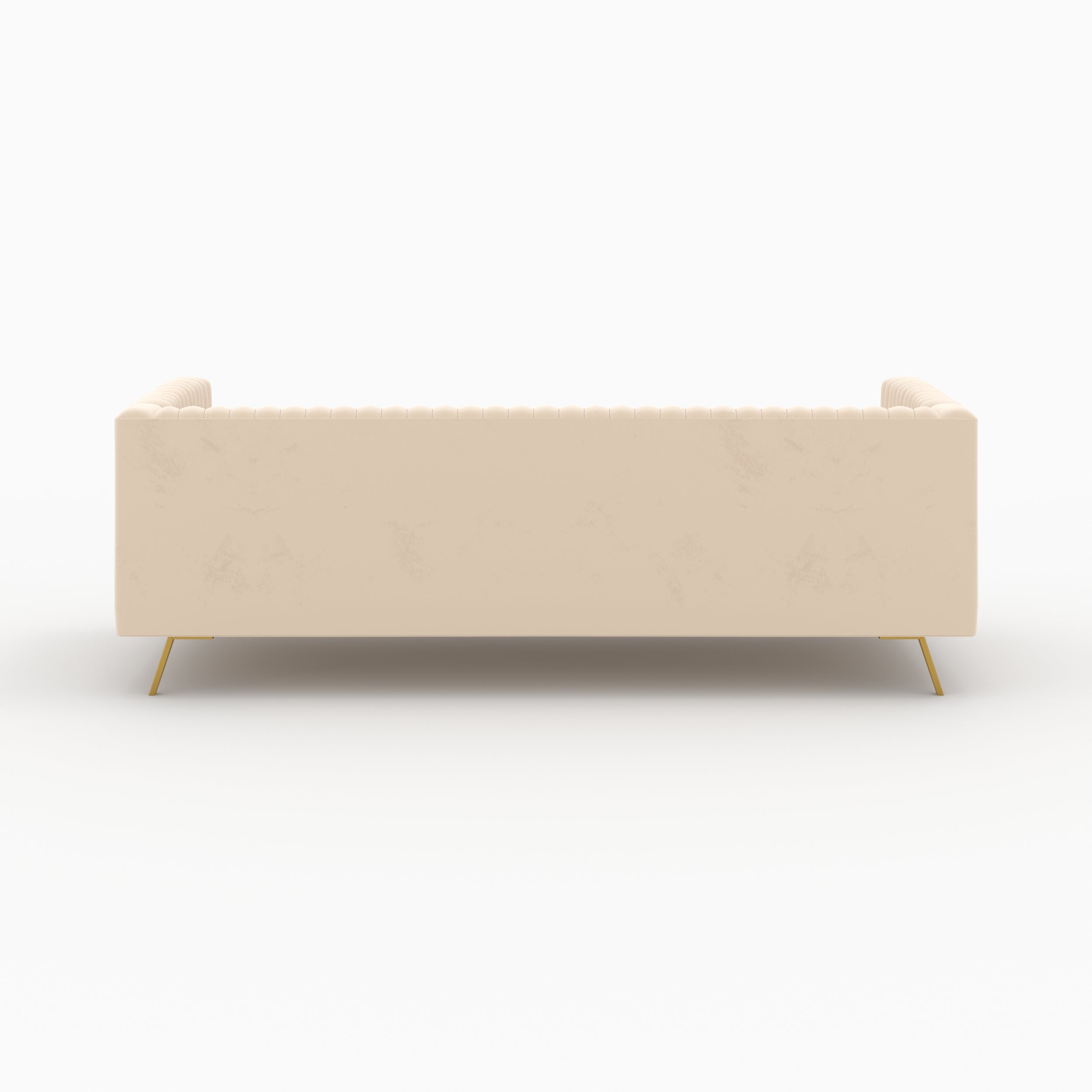 ensemble 2 canapes en velours beige 5 places gatsby