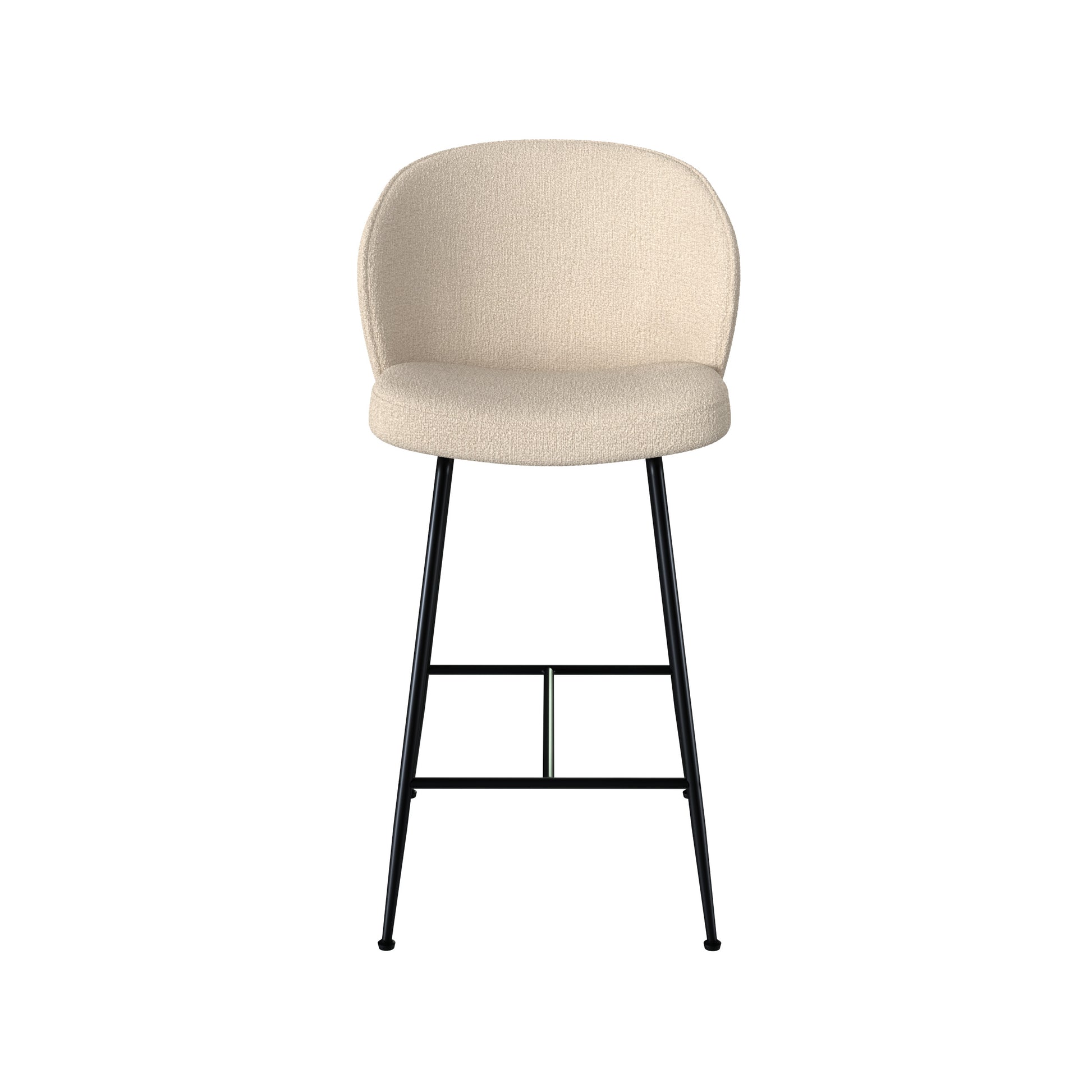 groom chaise de bar en tissu boucle beige 66 cm lot de 2