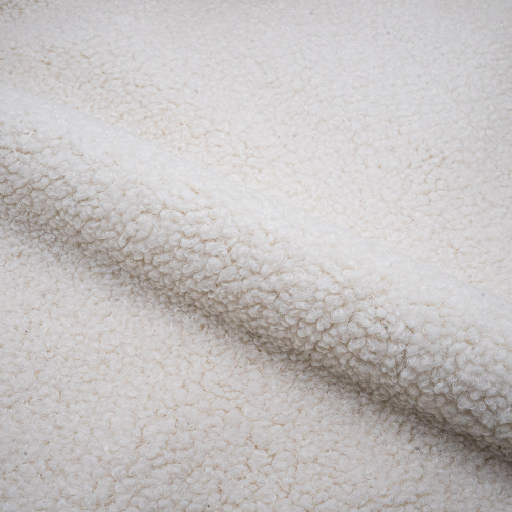 koko chaise en tissu bouclette blanc lot de 2