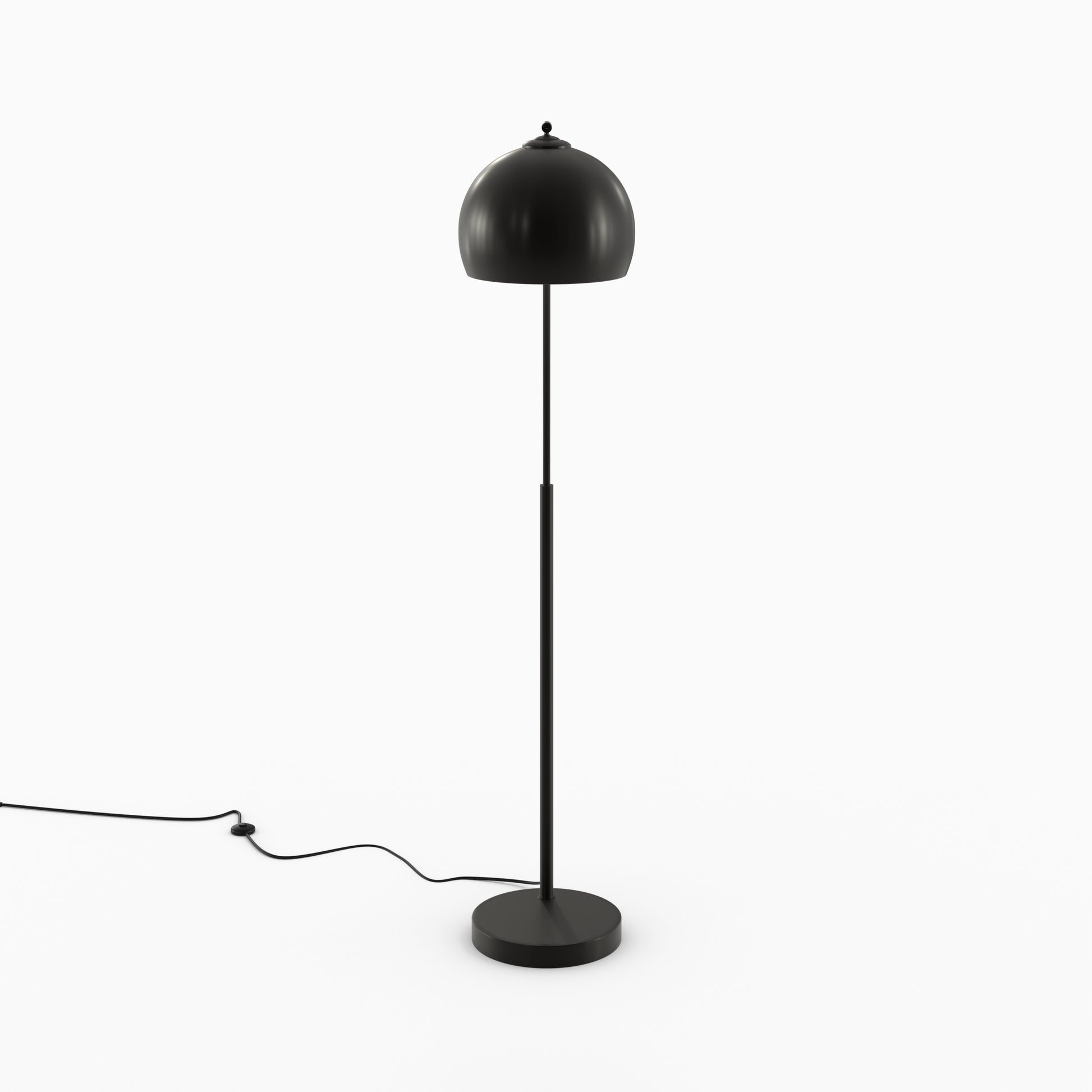 lamapdaire dinard en metal noir arrondi