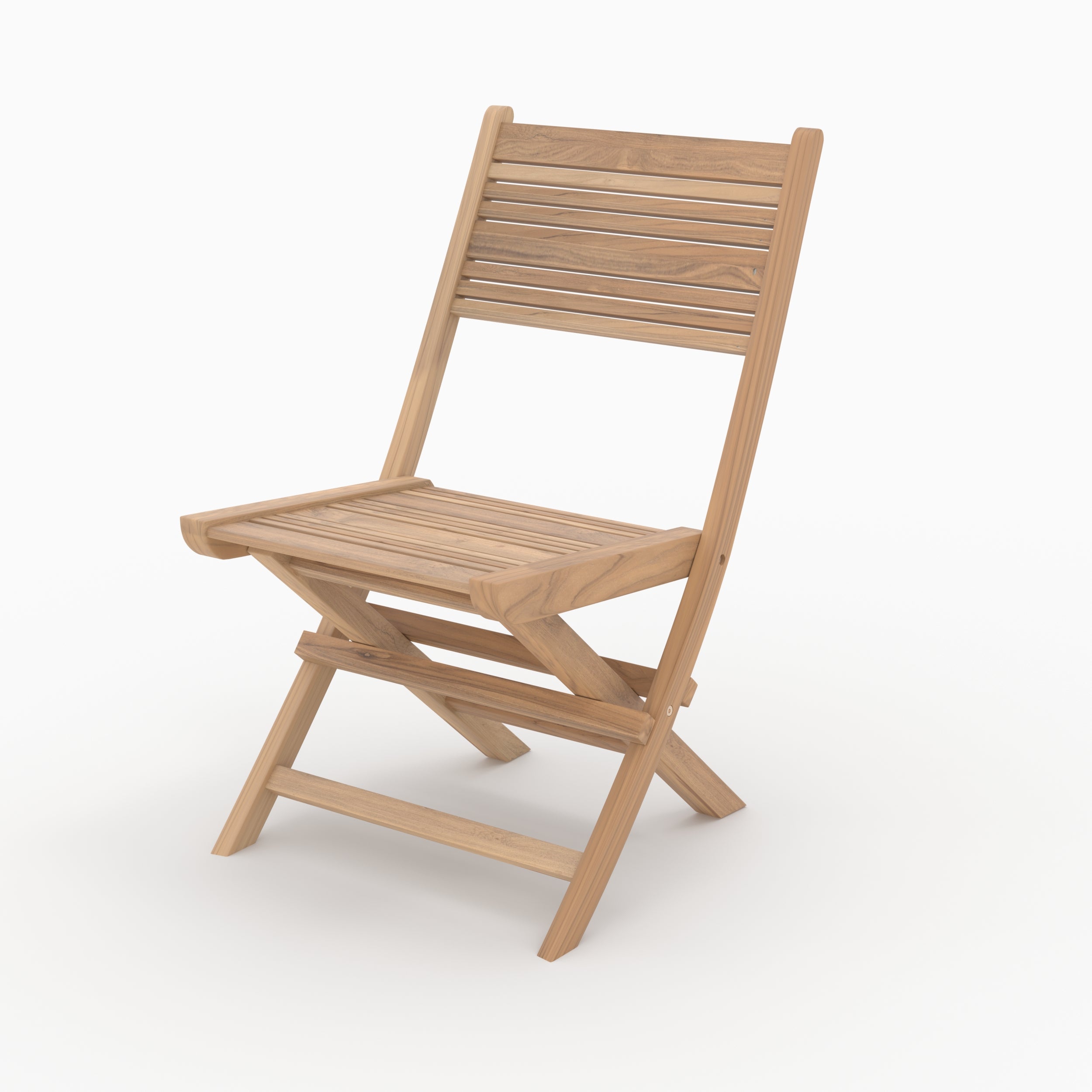 lot de 2 chaises de jardin en bois de teck nido pliante