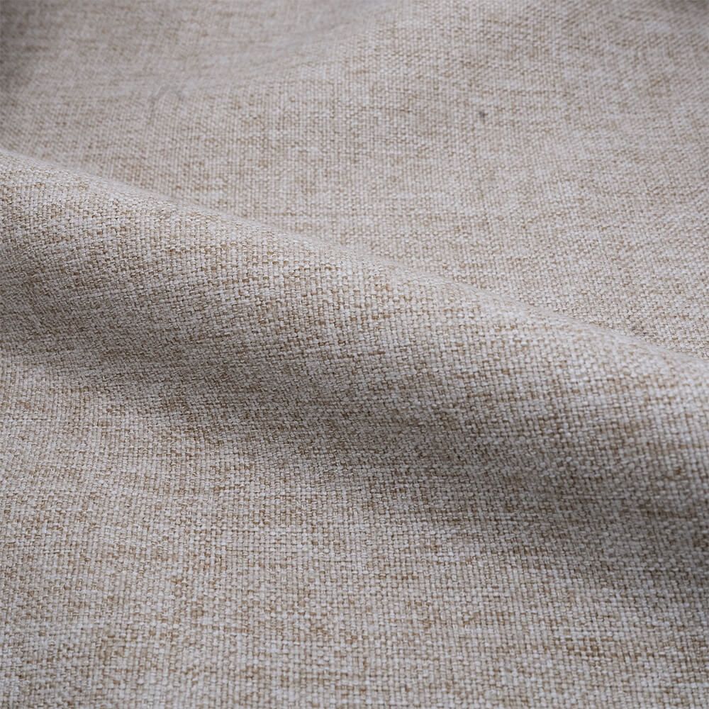 lot de 2 chaises en tissu beige peids noirs pipo