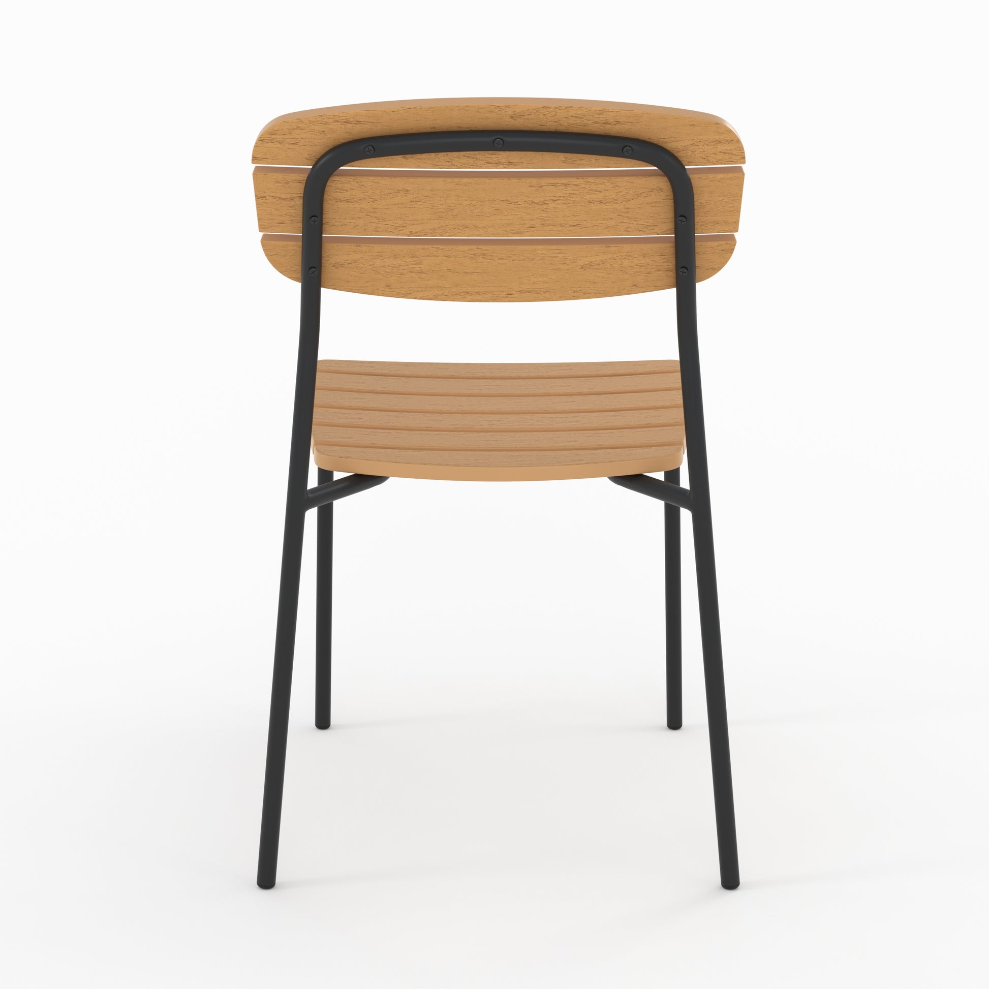 lot de 2 chaises jardin en bois taya