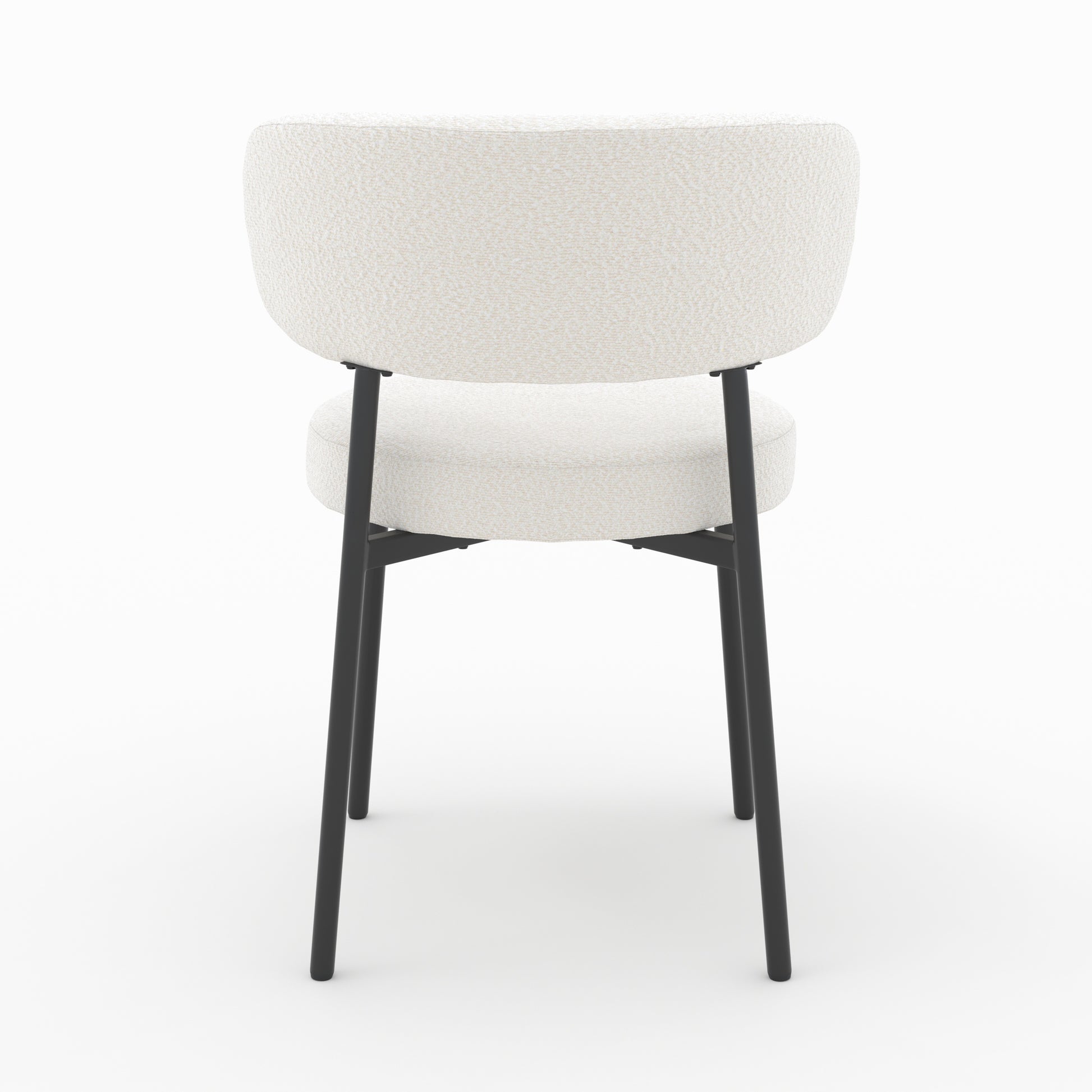 lot de 2 chaises maelie en tissu boucle beige_1