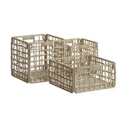 lot de 3 panier en fibres naturelle janice