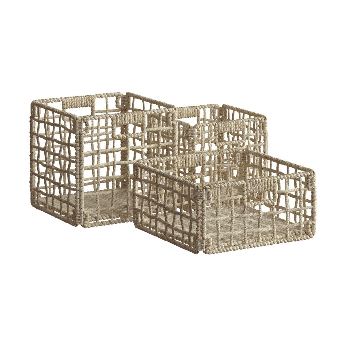 lot de 3 panier en fibres naturelle janice