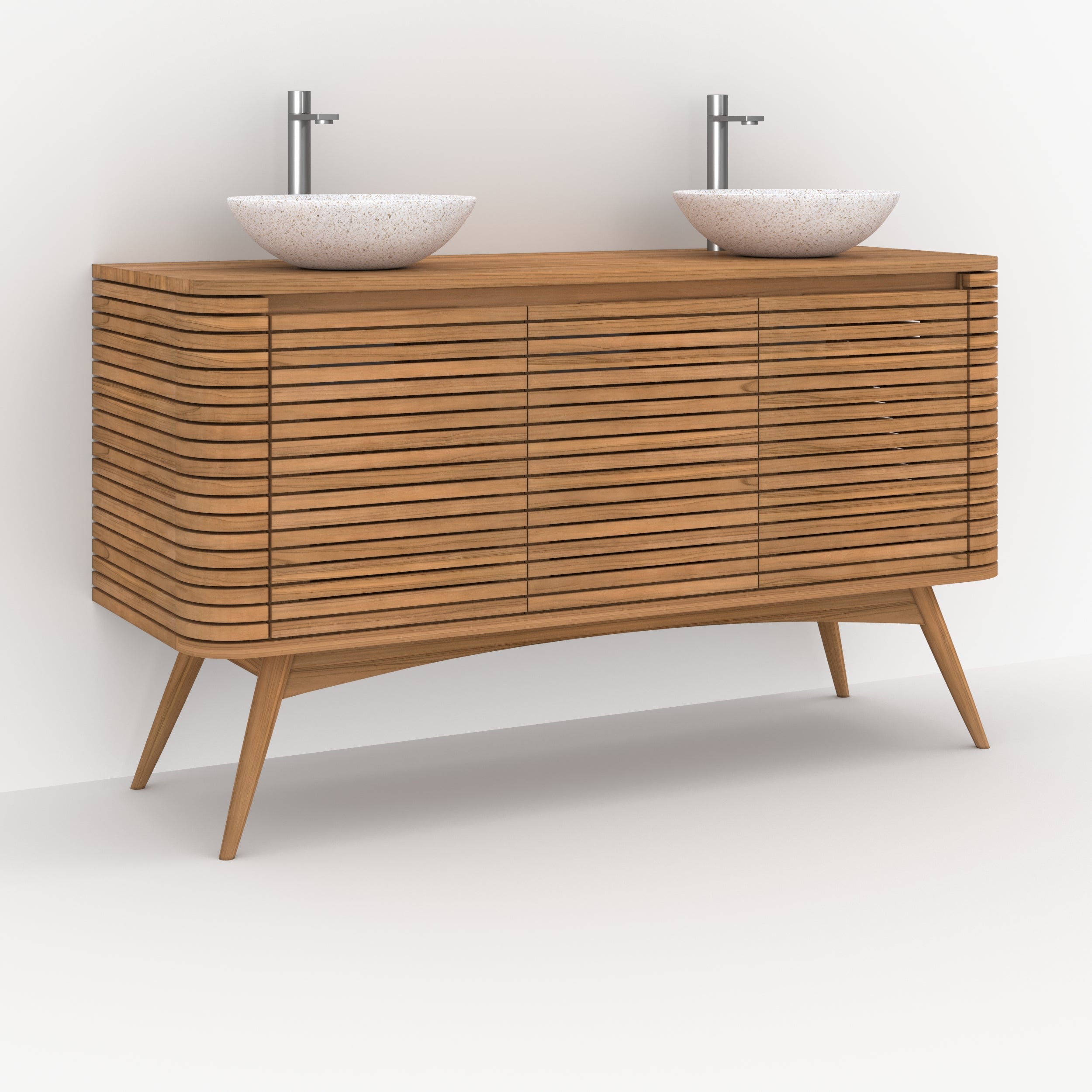 meuble auguste en teck 140 cm design