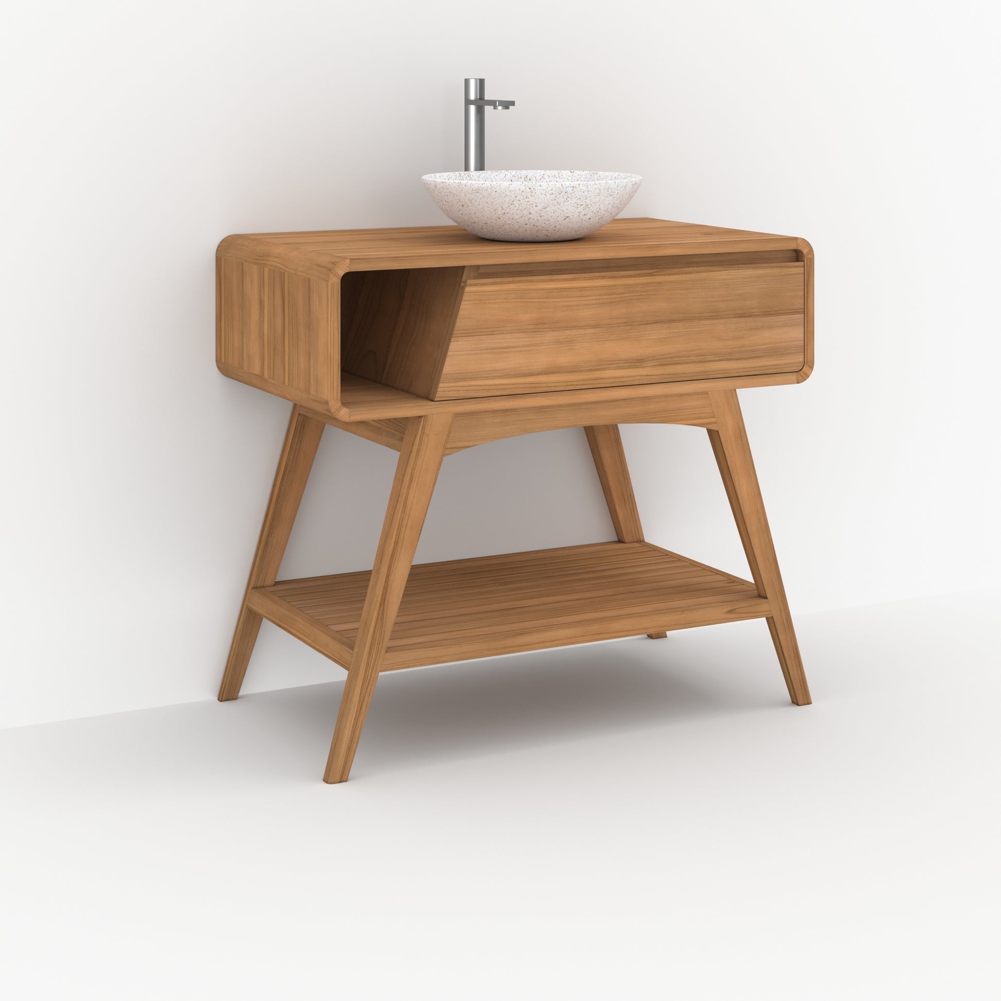 meuble kafa en bois de teck 90 cm