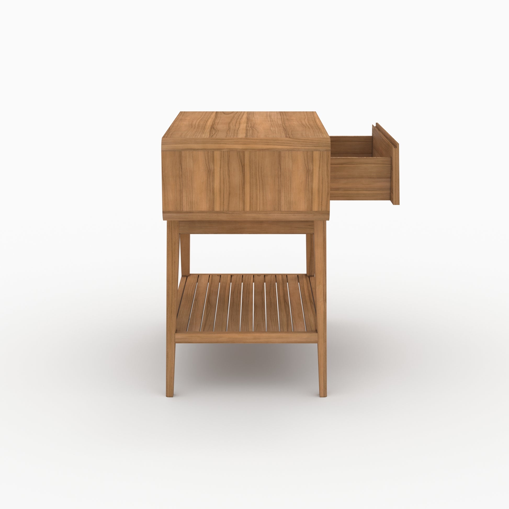 meuble teck kafa naturel pour salle de bain