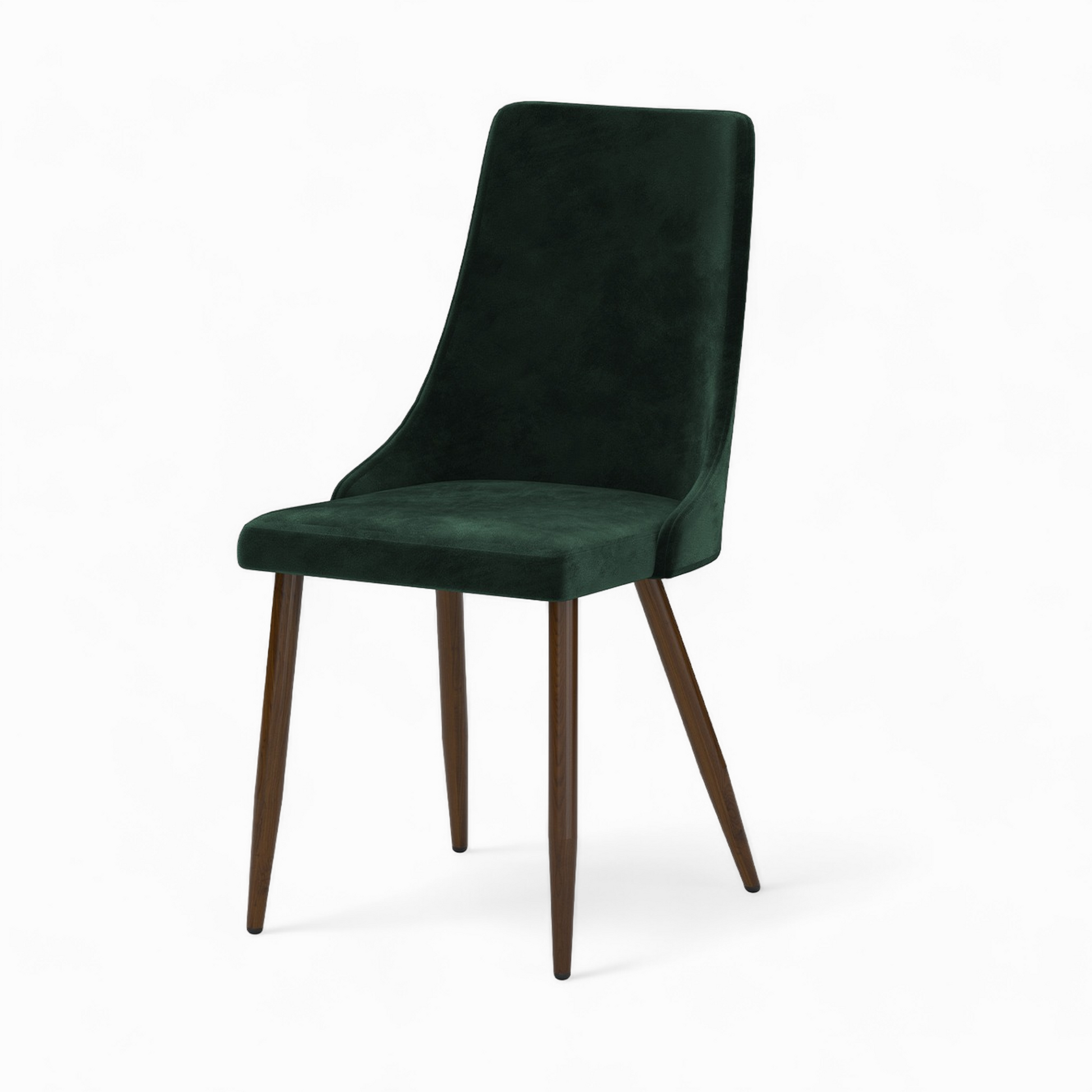 pack 4 chaises vinni jaune et vert en velours