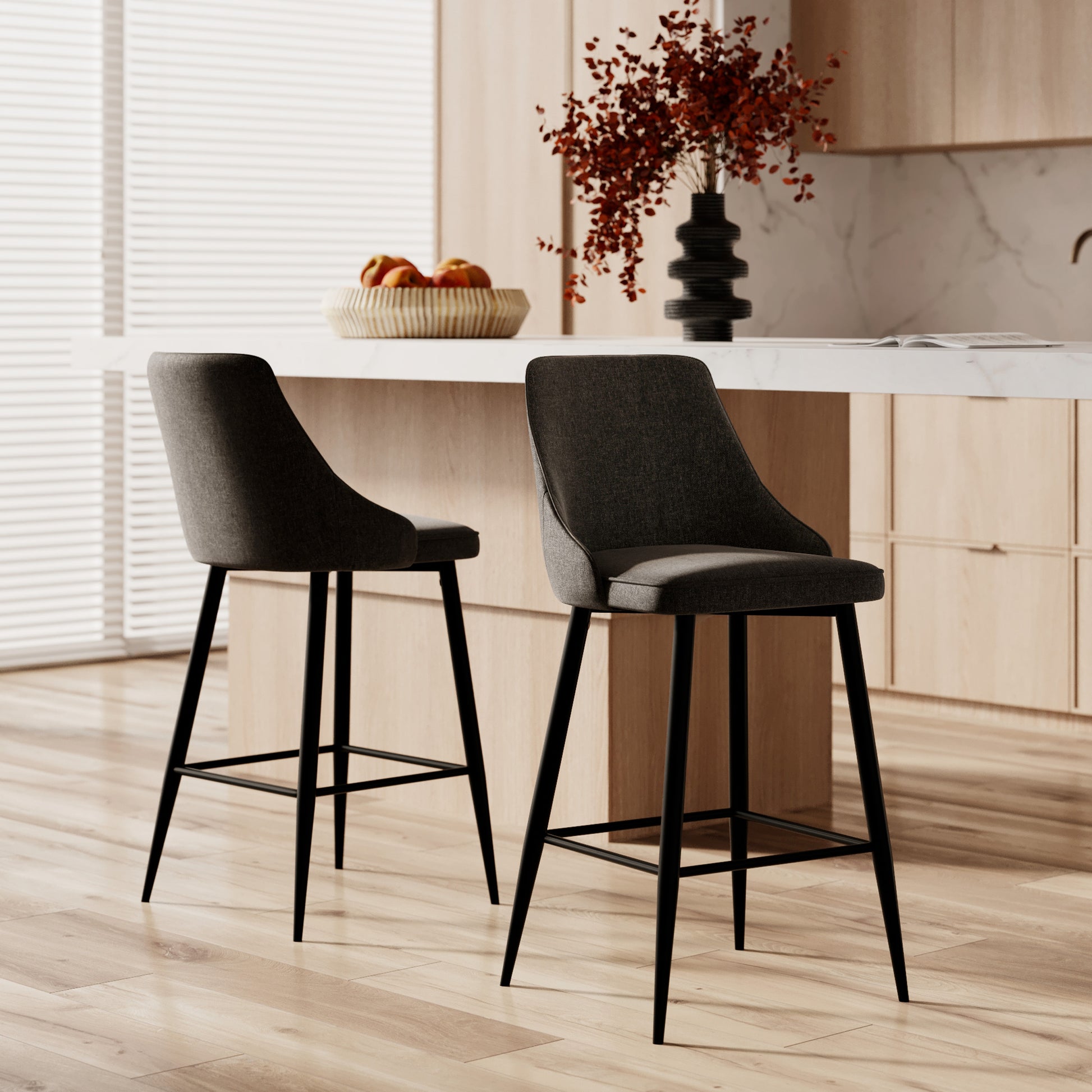 pipo chaise de bar gris fonce 66