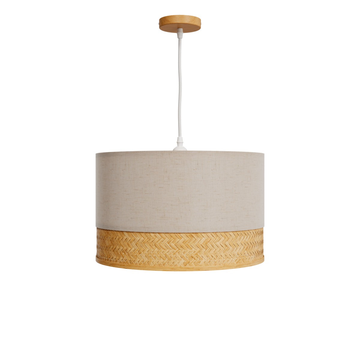 suspension en bambou naturel et metal d40 cm baikal