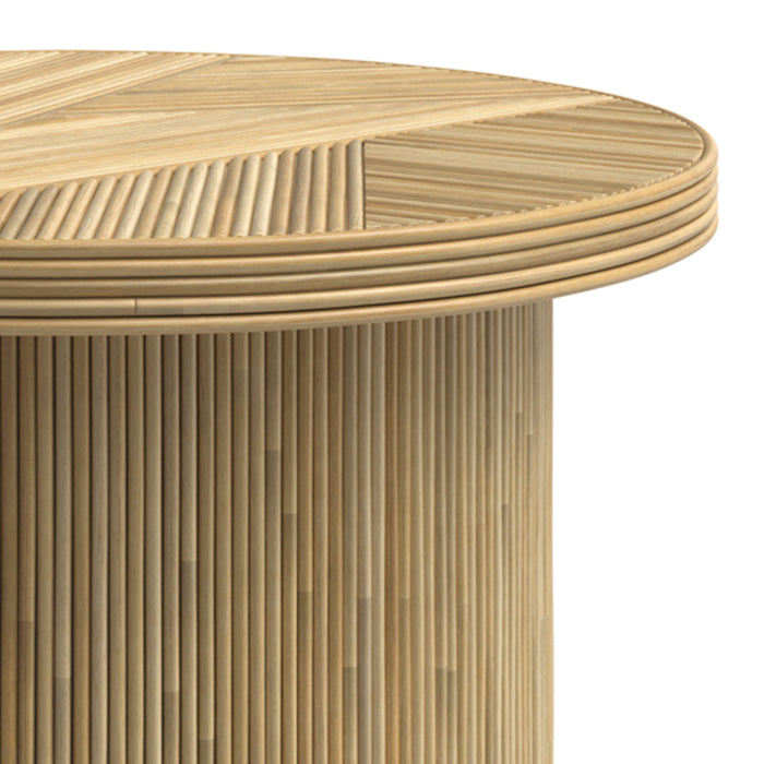 table basse ronde helene diametre 80 cm en rotin naturel