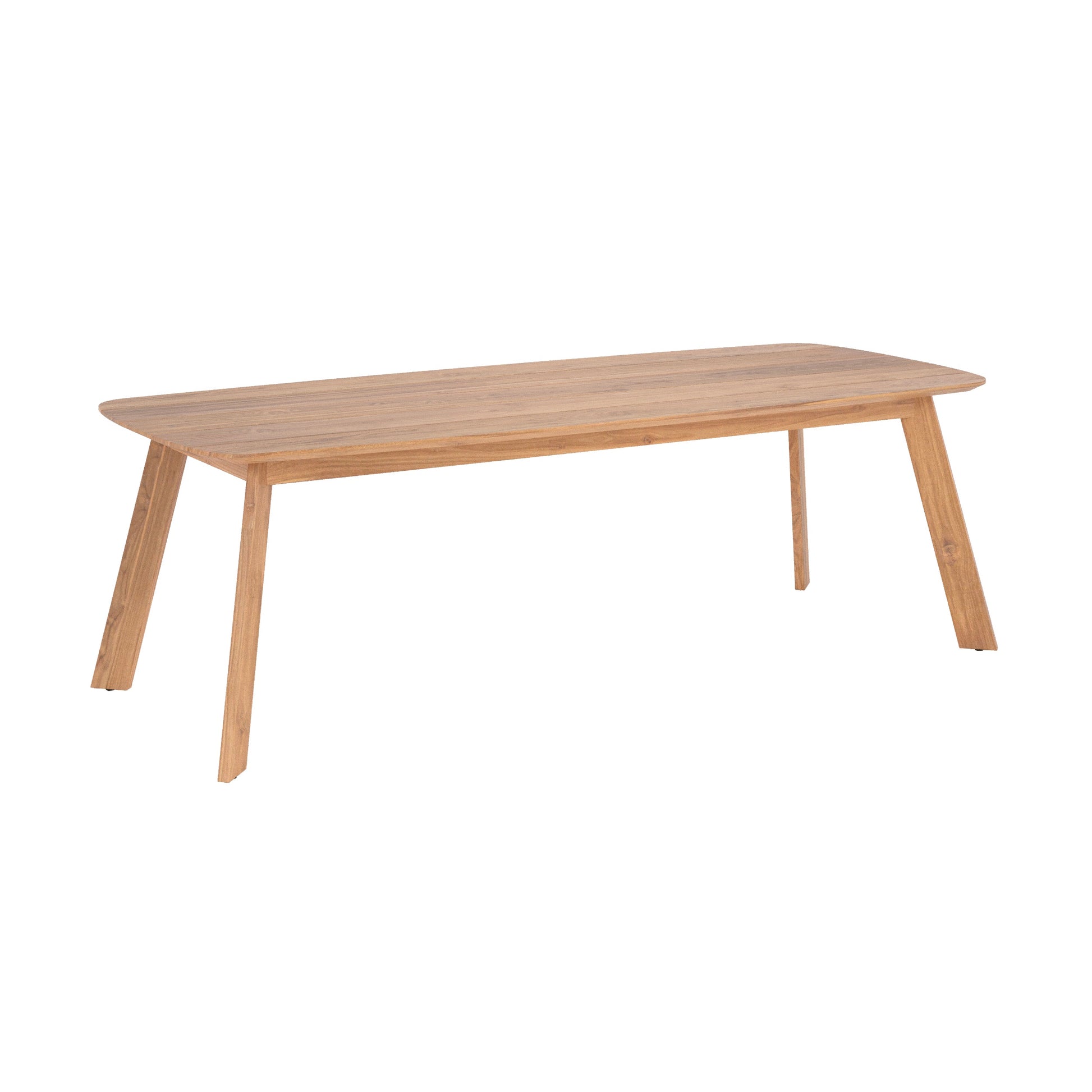 table de jardin en bois de teck recycle lumo 10 personnes 240 cm fond blanc