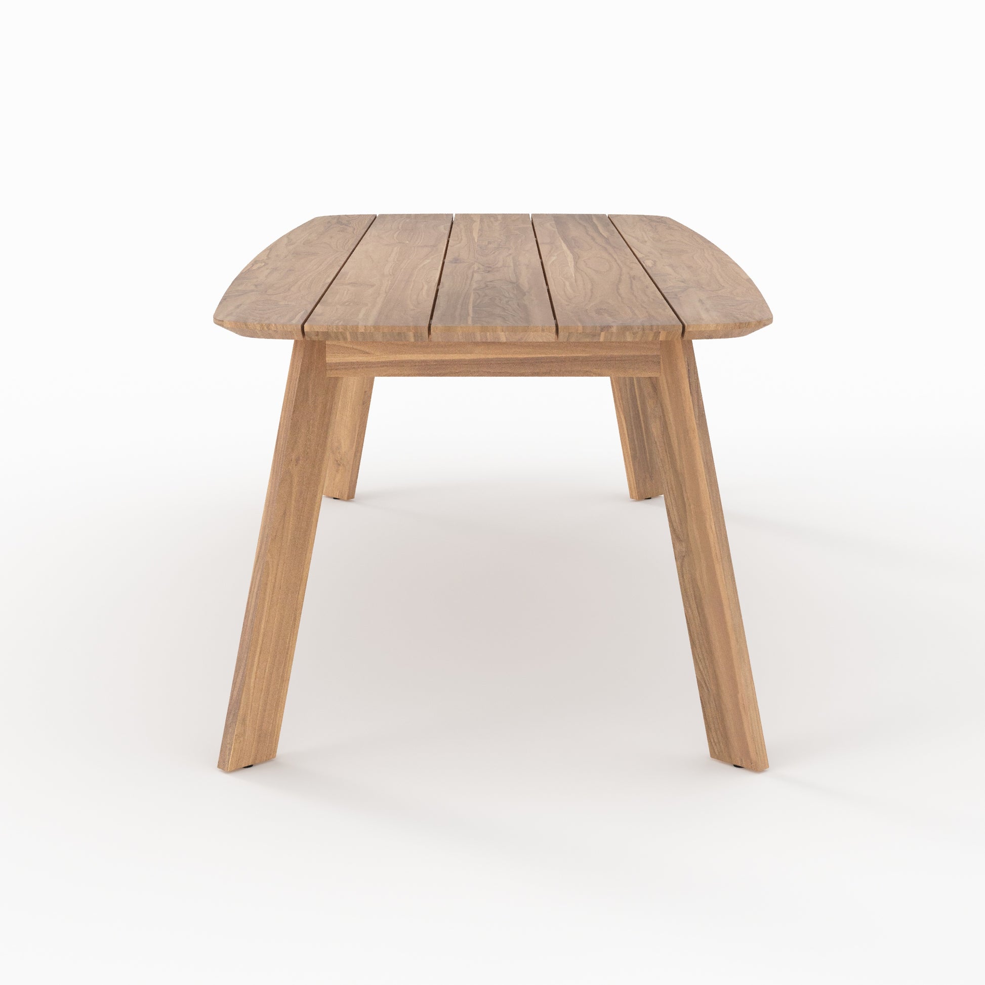 table jardin en bois de teck recycle lumo 10 personnes 240 cm