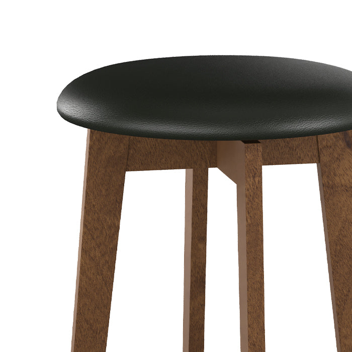 tabouret de bar vahina noir et boix clair 66 cm