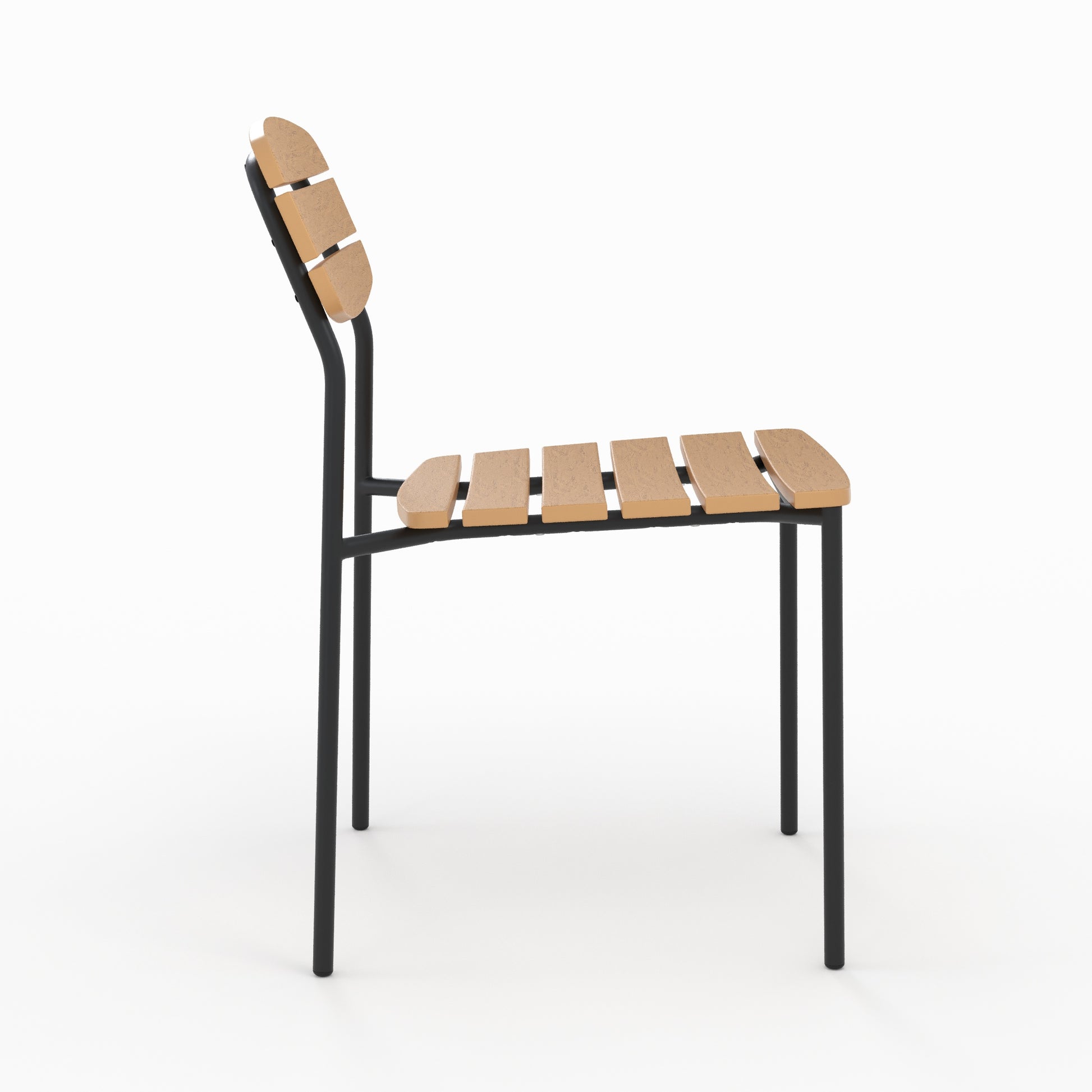 taya lot de 2 chaises de jardin en bois