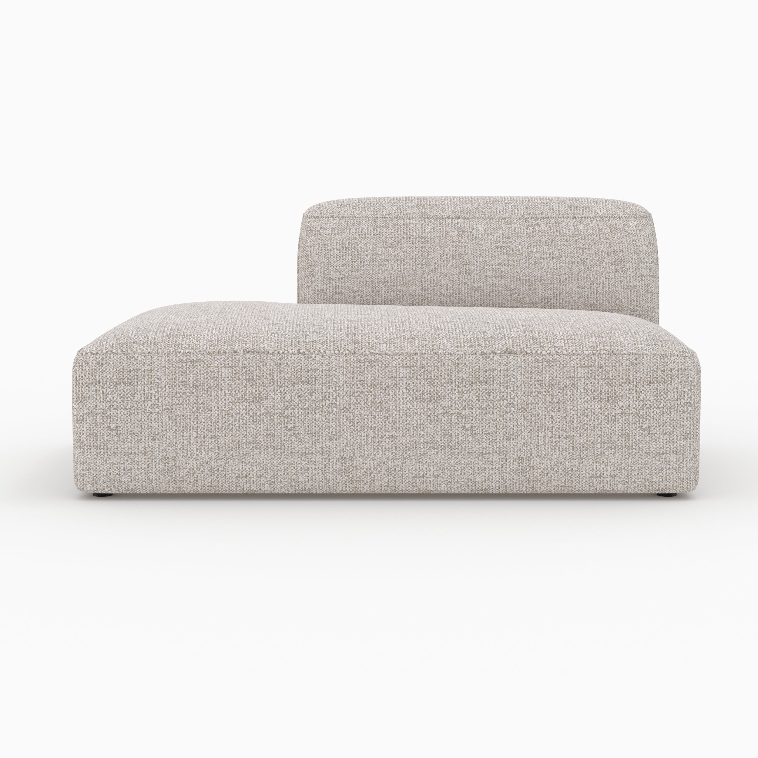 Meridianen Rückenlehne rechts Hestia für modulare Sofas aus beigem Stoff