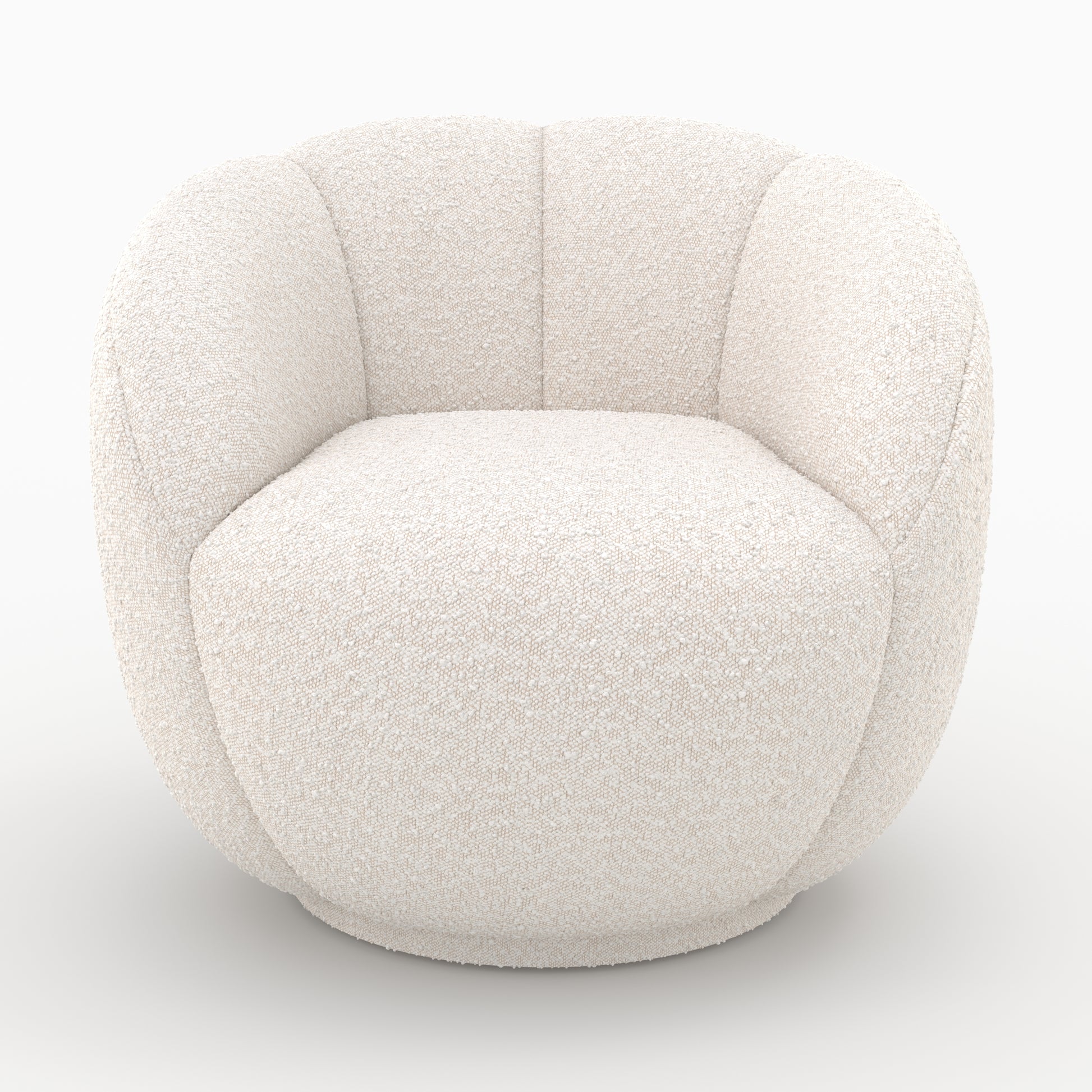 tissu boucle blanc fauteuil yse rendez vous deco