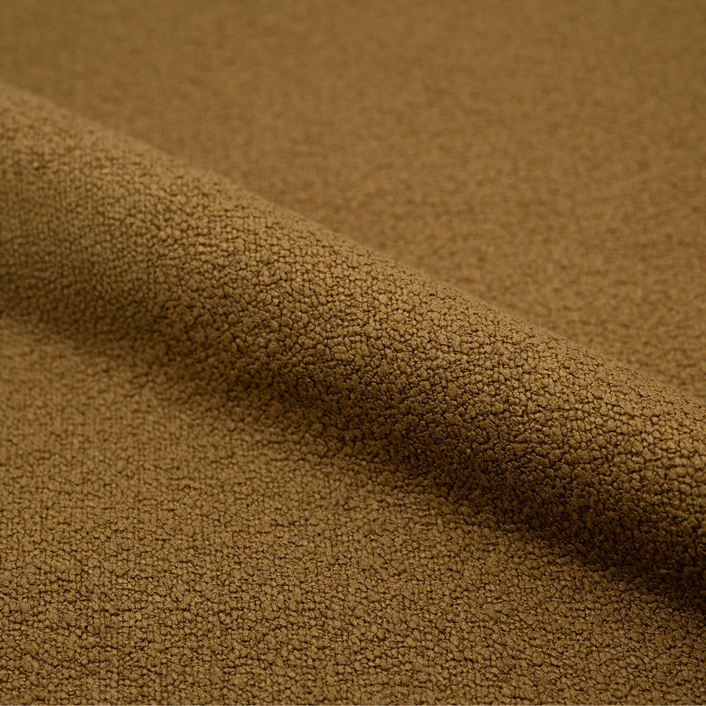 Chaise Groom jaune en tissu bouclette (lot de 2)