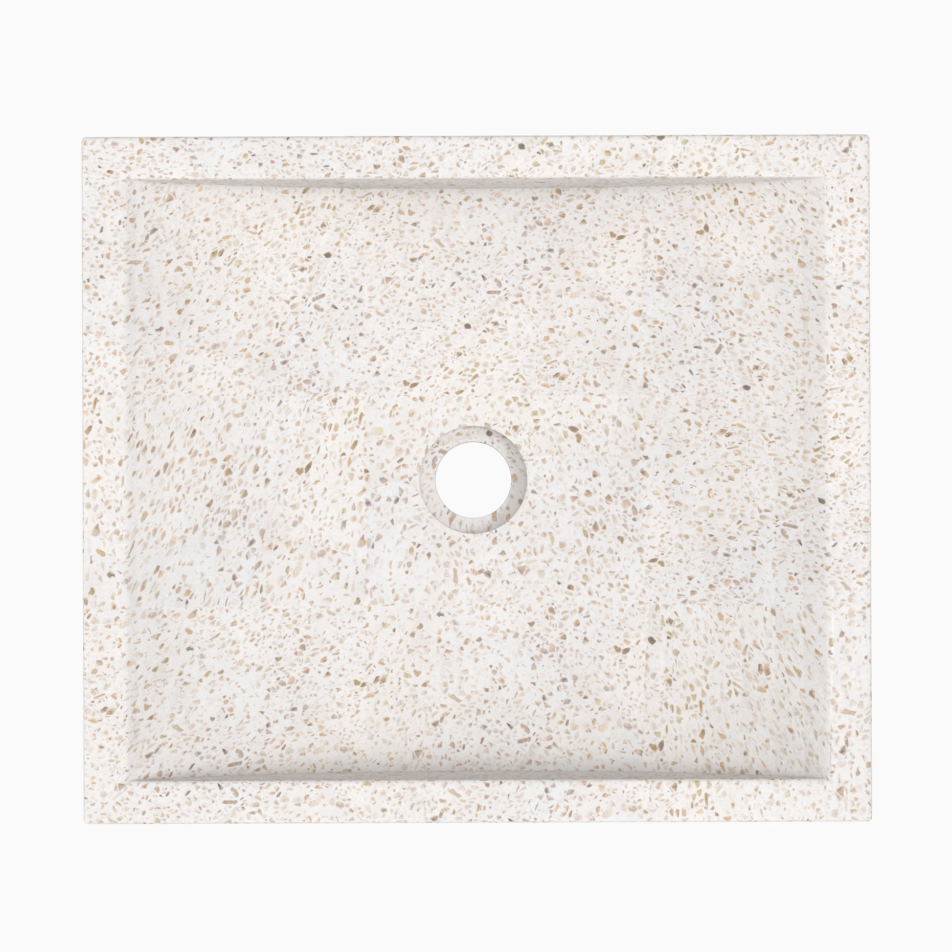vasque terrazzo blanc lysea style minimaliste