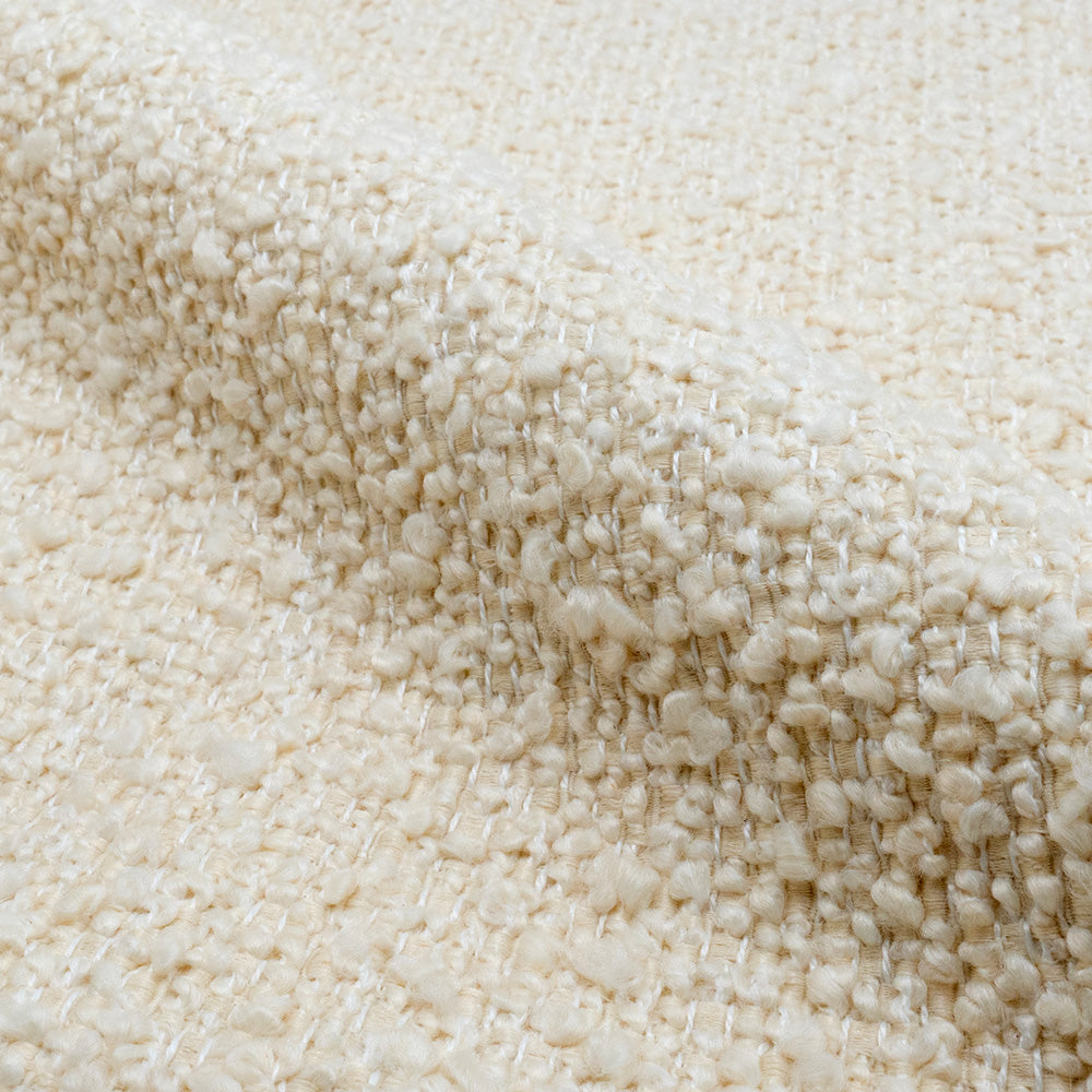 zoom matiere bouclette blanche toscane