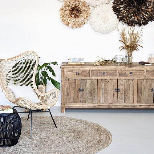 cómoda de madera artesanal