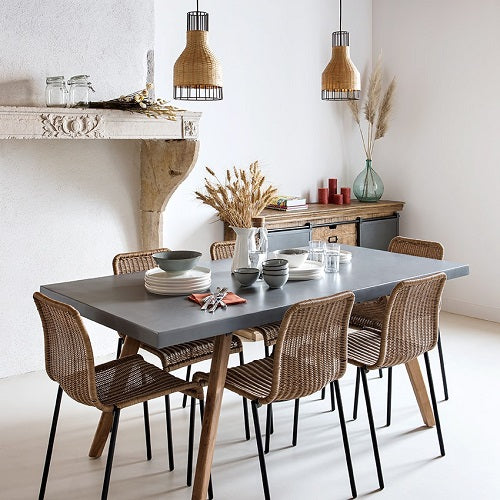 chaises de cuisine ambiance campagne rustique