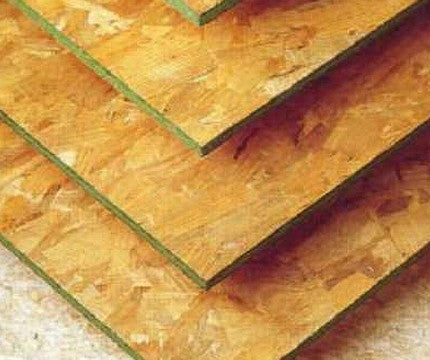 Avec l'OSB, la décoration design en fibre de bois