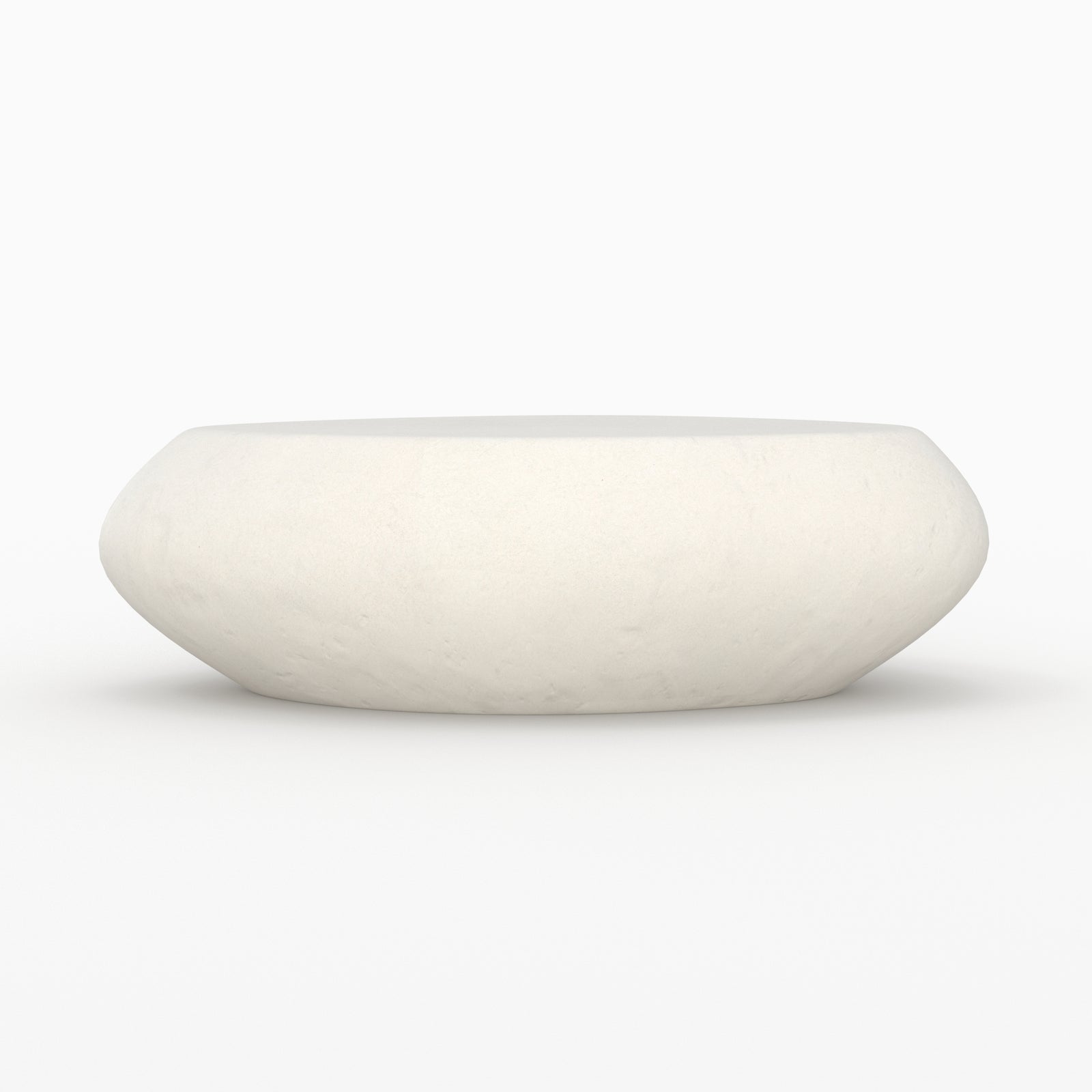 105cm table basse beton blanc maui ovale