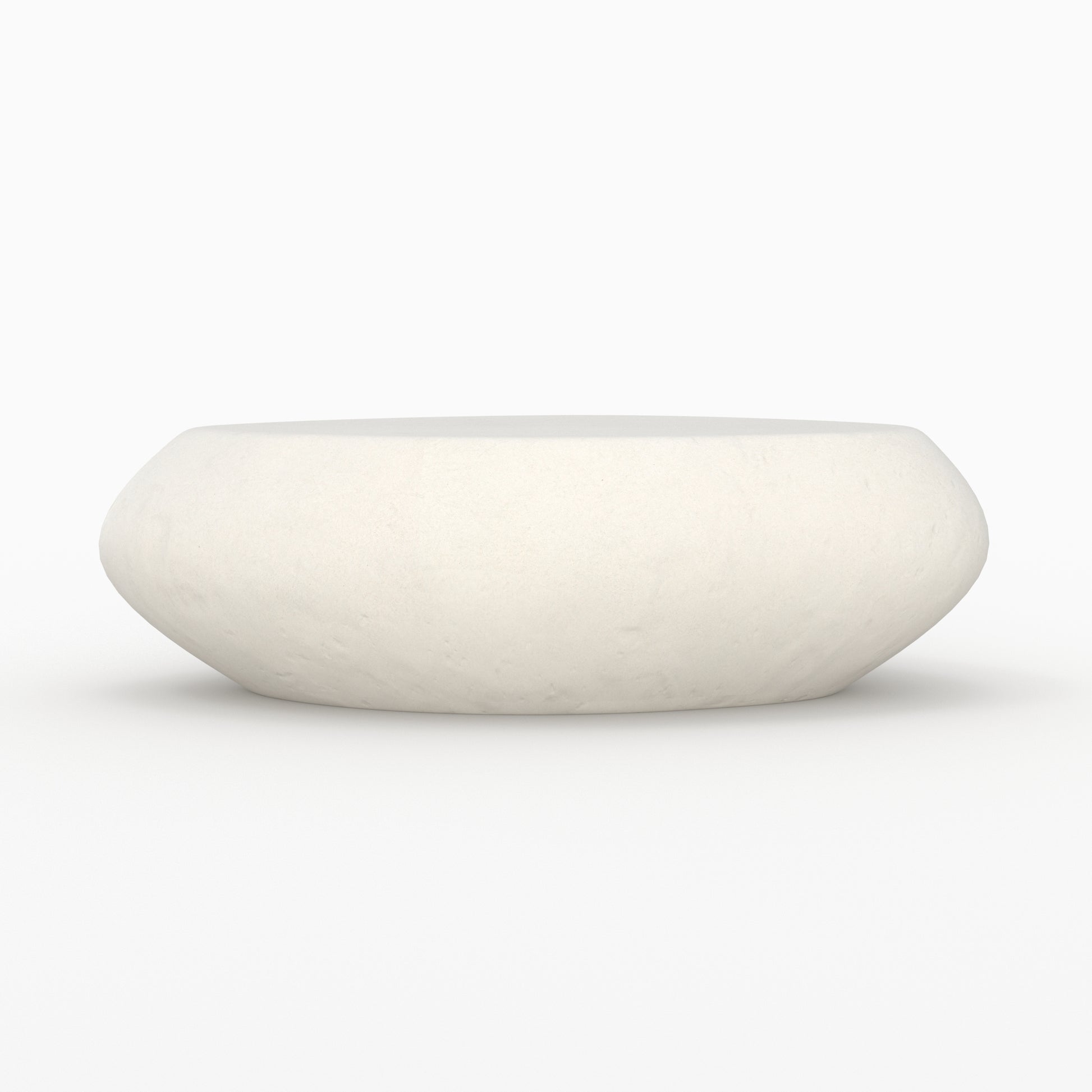 105cm table basse beton blanc maui ovale
