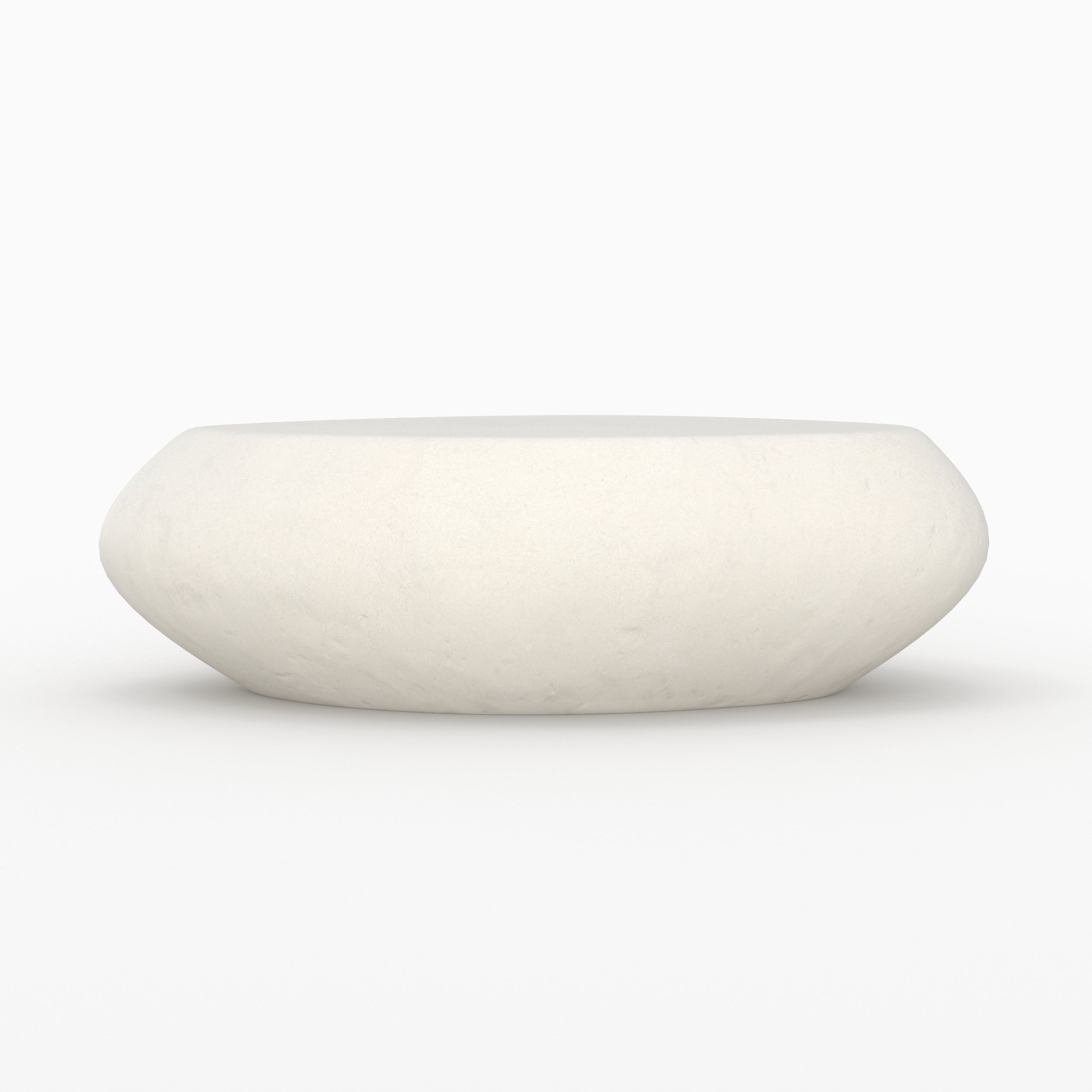 105cm table basse beton blanc maui ovale