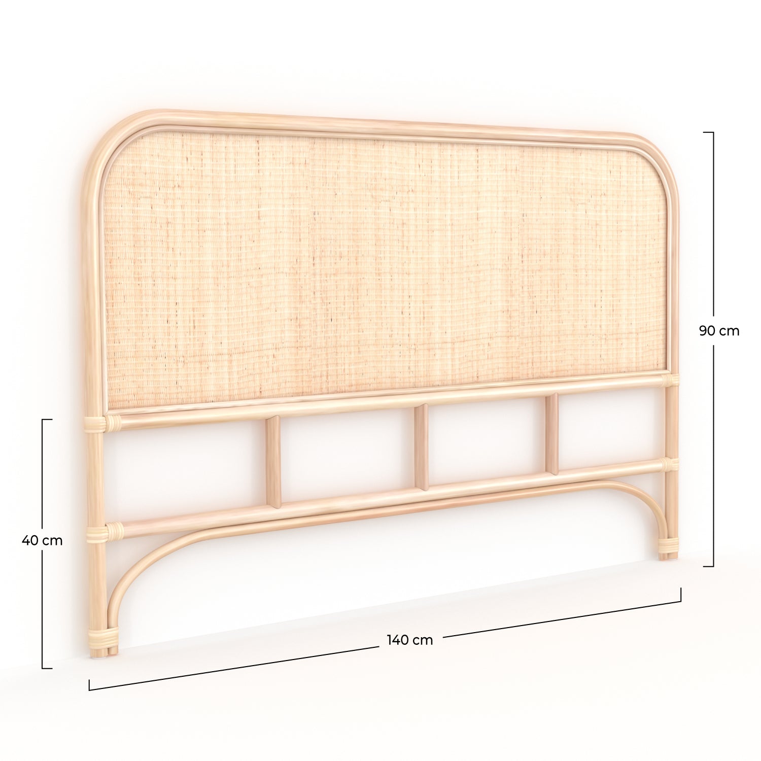 140cm tete lit grace rotin rendez vous deco